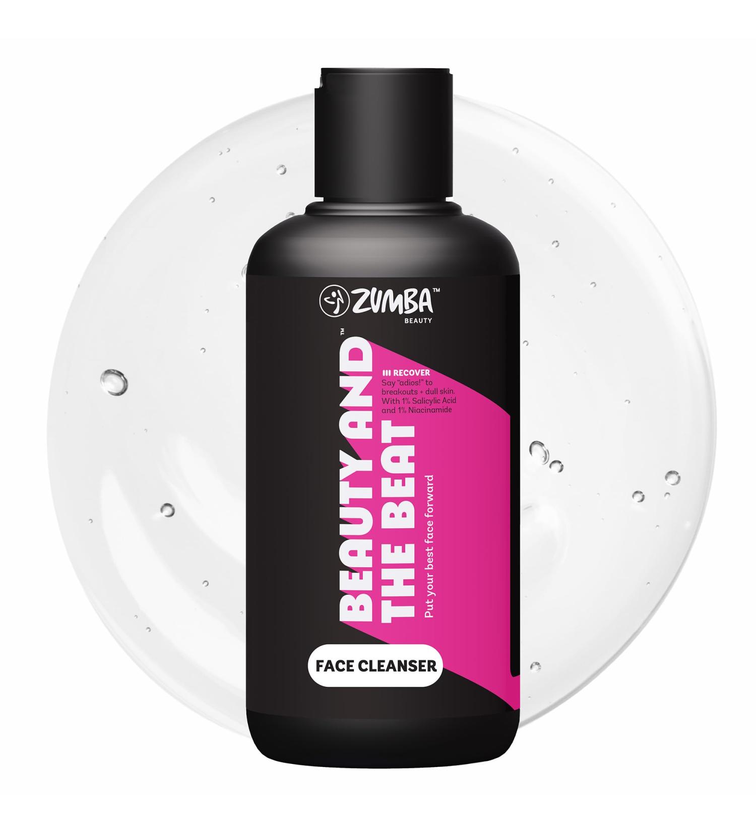 ZUMBA Face Cleanser 8.5 Fl Oz - Gentle Hydrating Formula for All Skin Types | Oily Skin Face Wash with 1% Salicylic Acid & Niacinamide - Buy Online on GoSupps.com