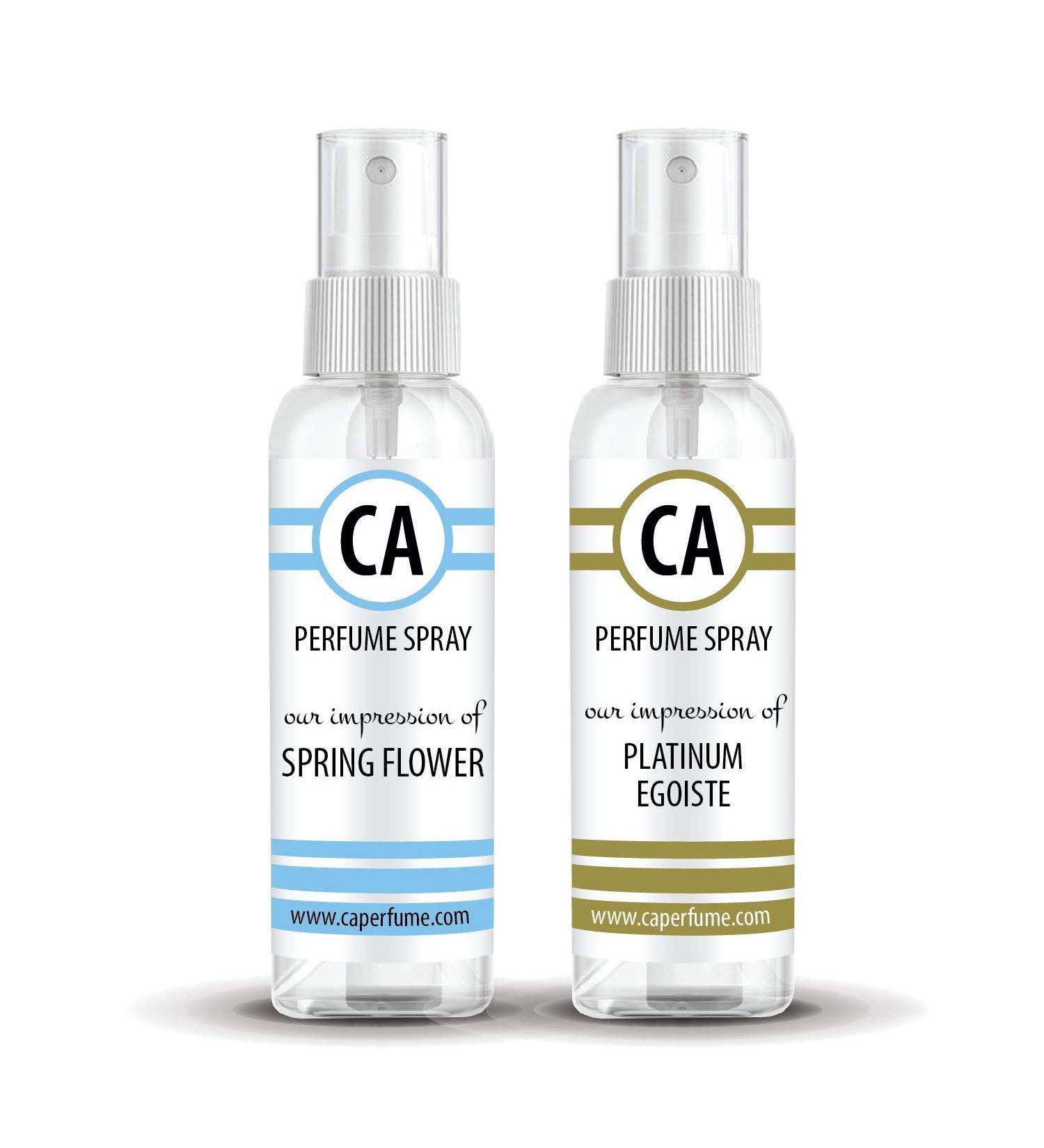 CA Perfume Impression of (Spring Flower + Platinum Egoiste) Travel Size Sample Fragrance Refillable Atomizer Long Lasting Eau de Parfum (Cologne) Sprayer / 2 Fl Oz/ 60 ml Spring Flower + Platinum Egoiste Impression - Buy Online on GoSupps.com