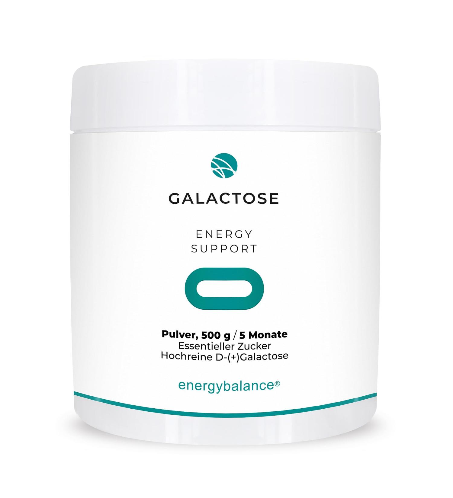 Highly Pure D-Galactose Powder 500g | 4-Month Supply | EnergyBalance Quality from Switzerland | Brain Sugar - Buy Online on GoSupps.com