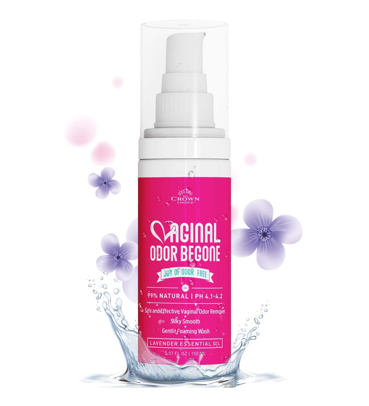 The Crown Choice Natural Feminine Wash for Women - pH Balanced Vaginal Cleanser Gentle on Sensitive Skin - Relieves Itch, Irritation & Odor - Made in USA - Buy Online on GoSupps.com