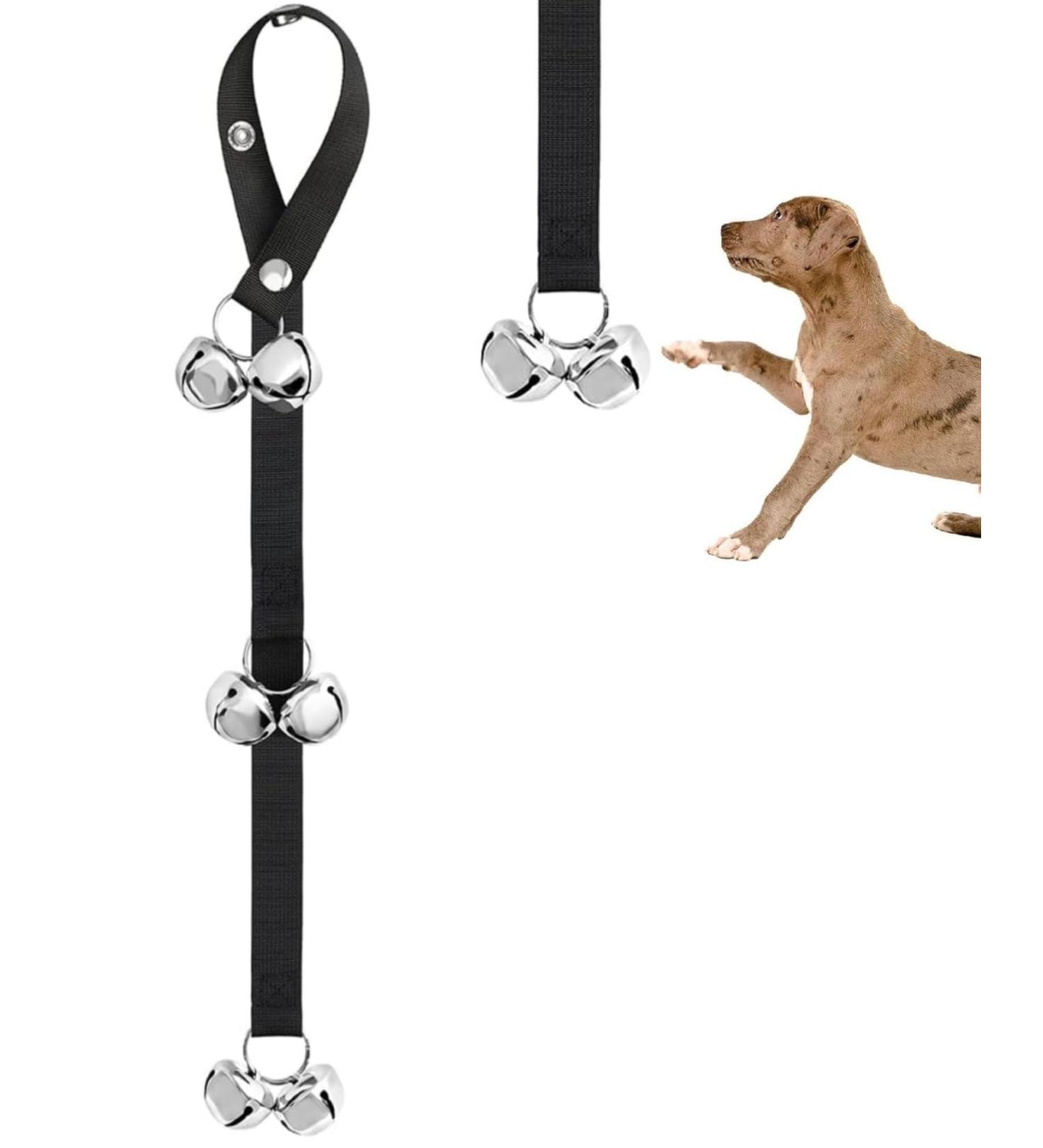 Culacos Adjustable Pet Training Doorbell - Interactive Dog Bells for Easy Potty Training | Black | Shop Internationally - Buy Online on GoSupps.com