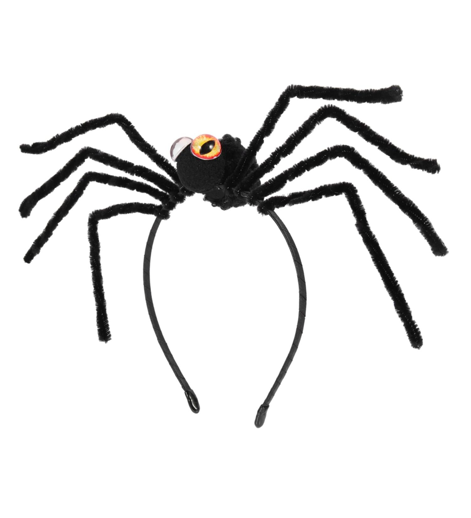 Didiseaon Spider Headdress Day of The Dead Headwear Spider Web Fascinator Spider Halloween Costume Makeup Headbands Prom Hair Accessories Hair Gems for Women Spider Cosplay Polyester Plush - Buy Online on GoSupps.com