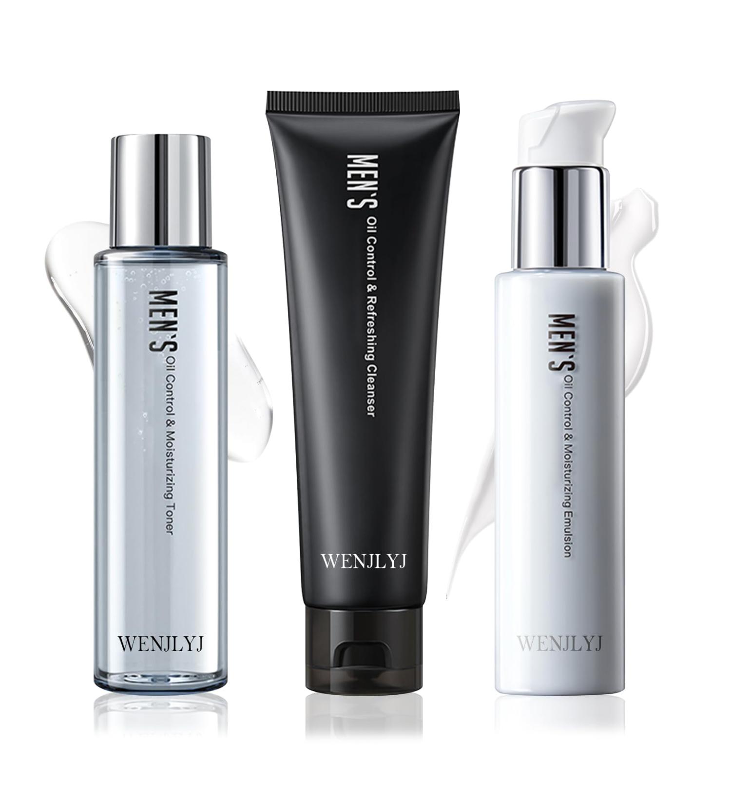 Men's Skin Care Kit - Hydrating Facial Care Gift Set | Moisturizing Toner Face Wash & Lotion for Long-Lasting Oil Control - Buy Online on GoSupps.com