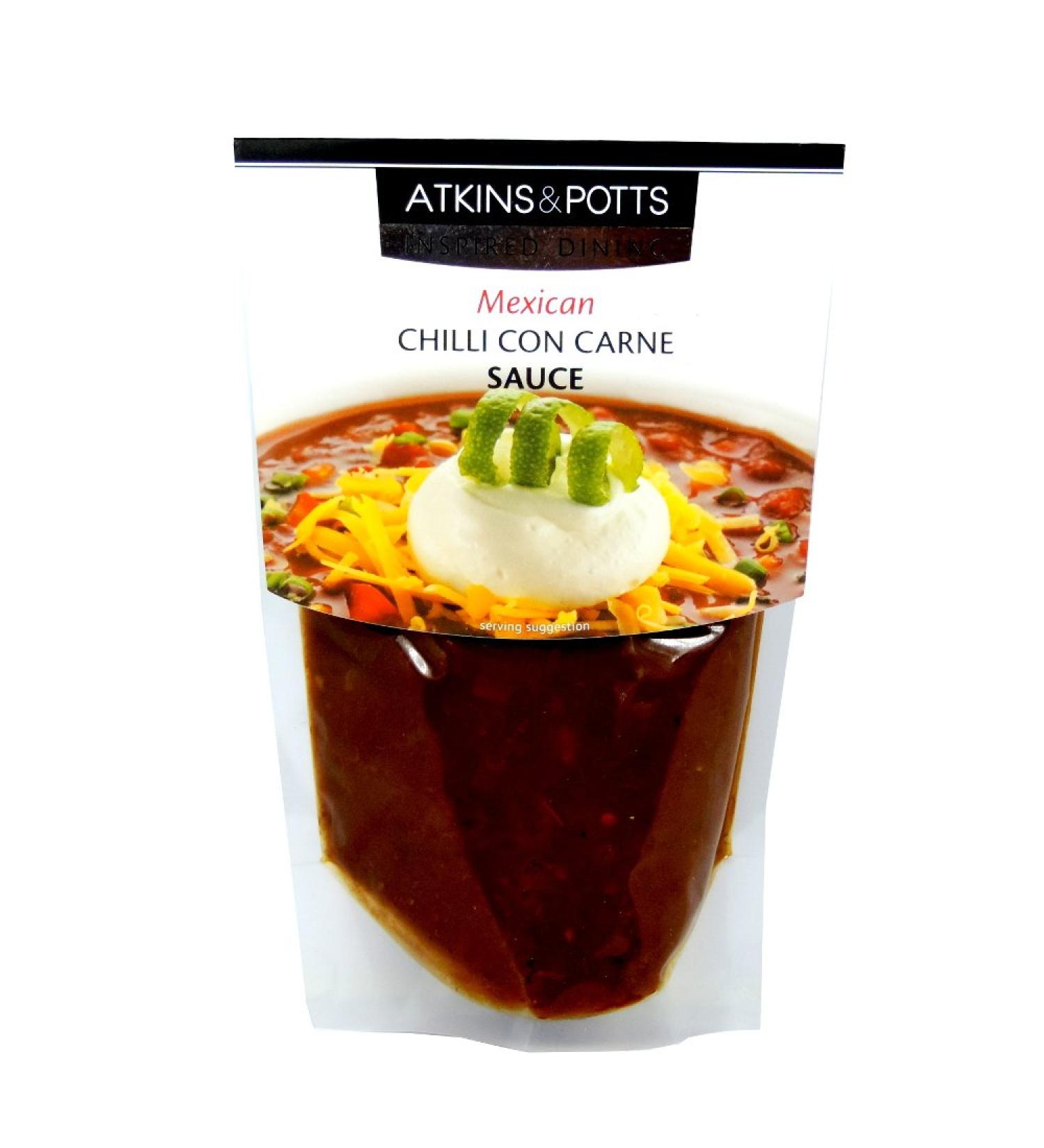 Atkins & Potts - World Sauce - Chilli Con Carne - 350g (Case of 6)