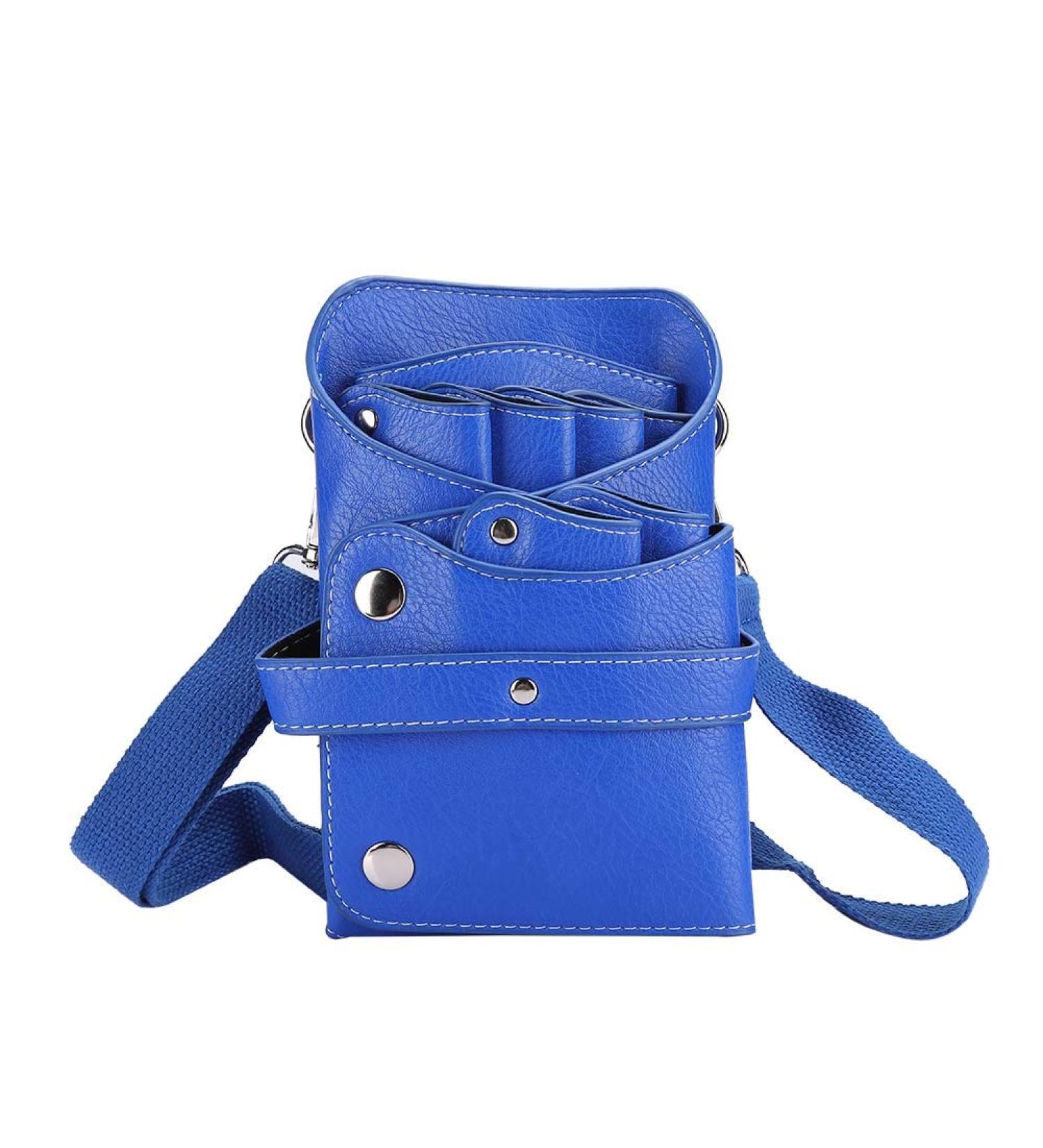 PU Leather Scissors Holster Portable High-Capacity Scissors Waist Bag for Hairdressers Salon Hair Stylist Barber Scissors Hair Clipper Comb Hairdressing Tool Storage (Blue) - Buy Online on GoSupps.com