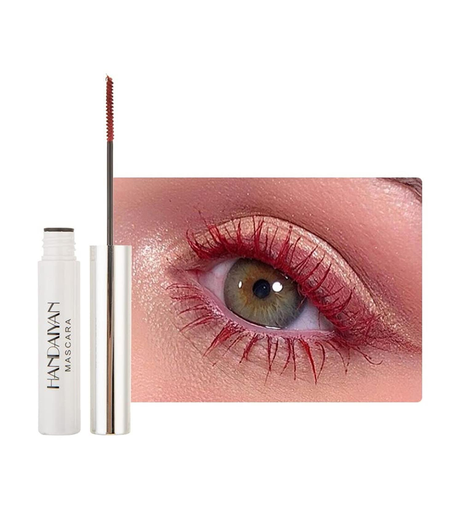 Allbestaye Colorful Mascara Fine Brush Head Waterproof Blue Red Black Purple Green Yellow - Buy Online on GoSupps.com