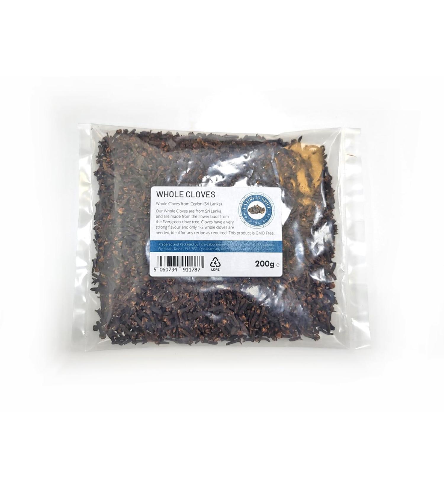 Premium Quality Food Grade Whole Cloves 200g | Entirely Ingredients - Buy Online on GoSupps.com
