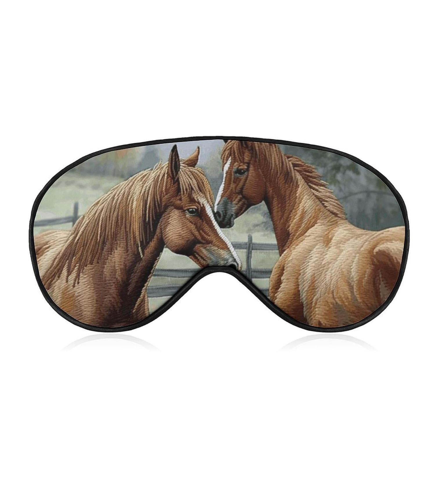 Buy Embroidered Sleep Mask for Men & Women - Breathable Light Blocking Eye Cover with Adjustable Strap for Comfortable Sleep & Naps - Buy Online on GoSupps.com