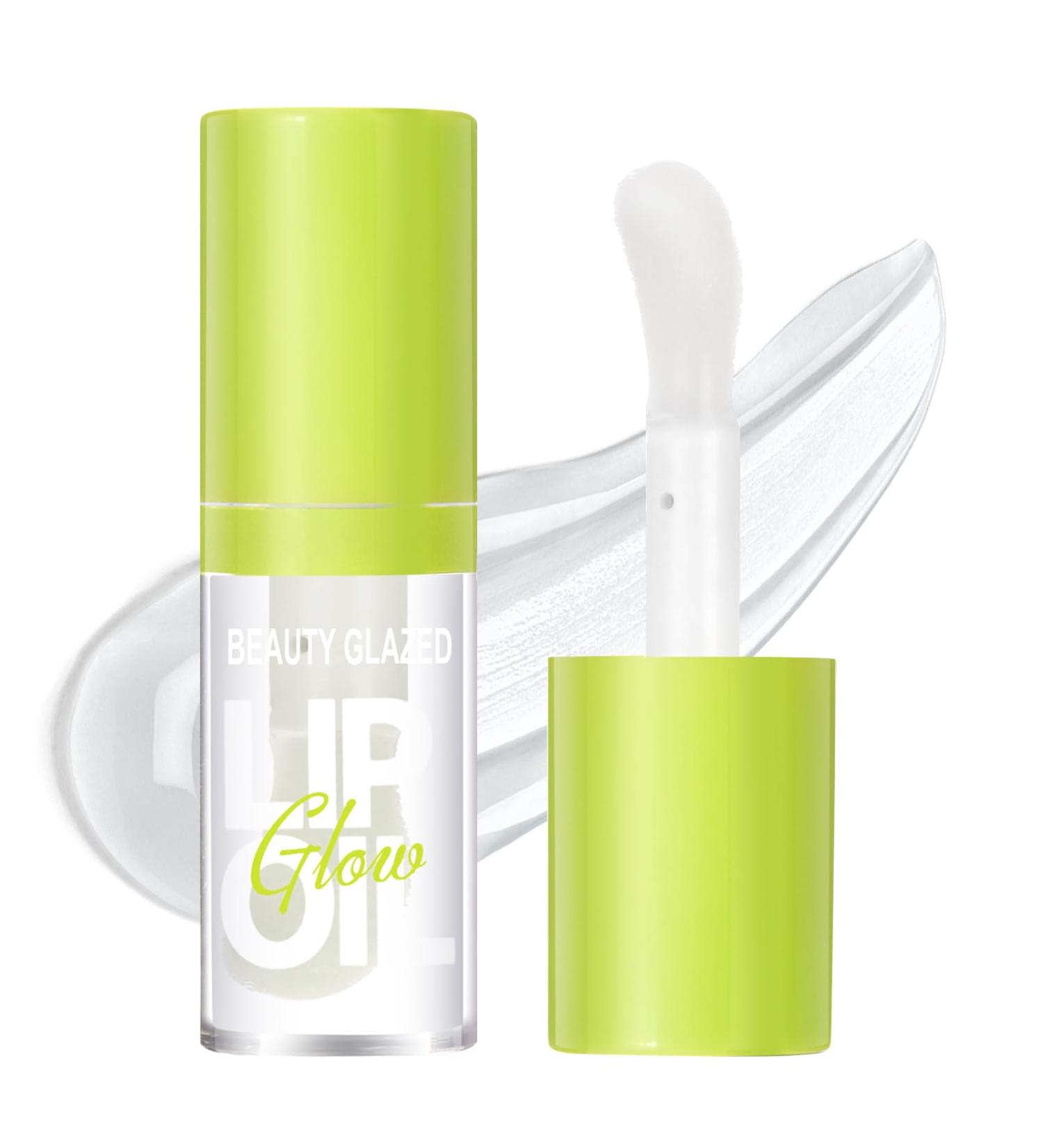 LOPHE Plumping Lip Oil Makeup Lip Gloss Crystal Jelly Lip Care Oil Long Moisturizing Lip Gloss Tinted Lip Oil Non-Sticky FInish High-Shine 12 Hours Hydrating Light Clear Liquid Lipsticks(White) - Buy Online on GoSupps.com