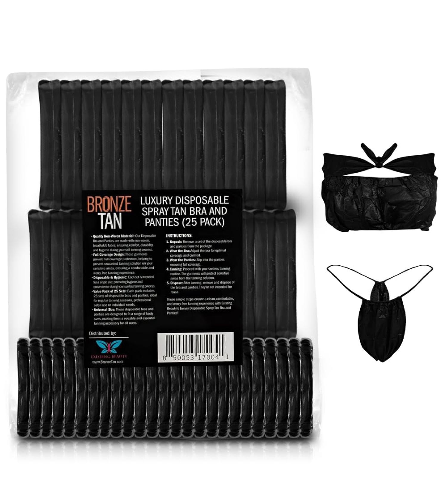 Bronze Tan Disposable Undergarments for Spray Tan - Non-Woven Breathable Undergarments Full Coverage Hygienic - Ideal for Professional Salons & Home Use Universal Fit - Pack of 25 Set - Buy Online on GoSupps.com