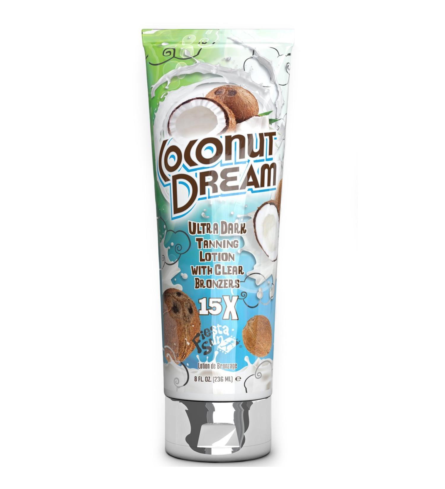 Fiesta Sun Coconut Dream Ultra Dark Tanning with Clear Bronzers  8 oz.