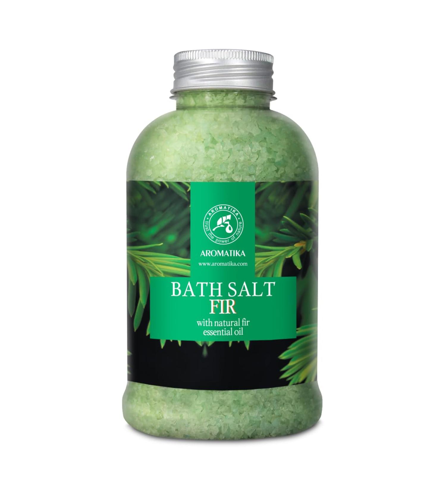 Bathing Salt Spruce 600g - Sea Salt with Essential Oil for Relaxation Stress Relief & Aromatherapy - Christmas Tree Fragrance - Buy Online on GoSupps.com