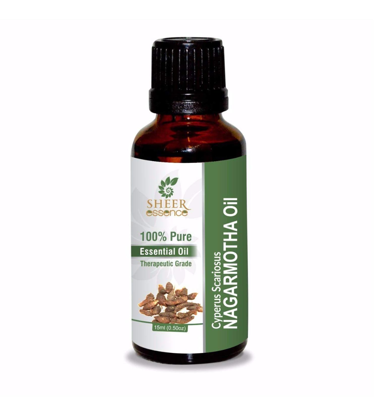 Nagarmotha Oil -(Cypreus Scariosus)- Essential Oil 100% Pure Natural Undiluted Uncut Therapeutic Grade Oil 1.69 Fl.OZ NAGARMOTHA OIL 50ML (1.69 Fl.OZ)