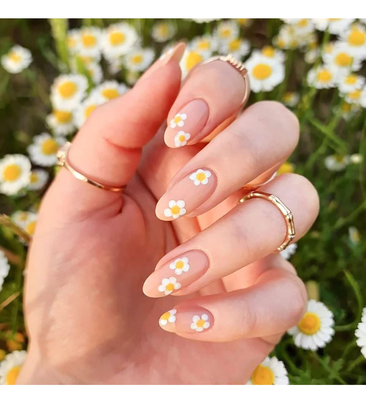 RikView Pink Almond Press on Nails - Medium Length Cute Acrylic Fake Nails - Buy Online on GoSupps.com