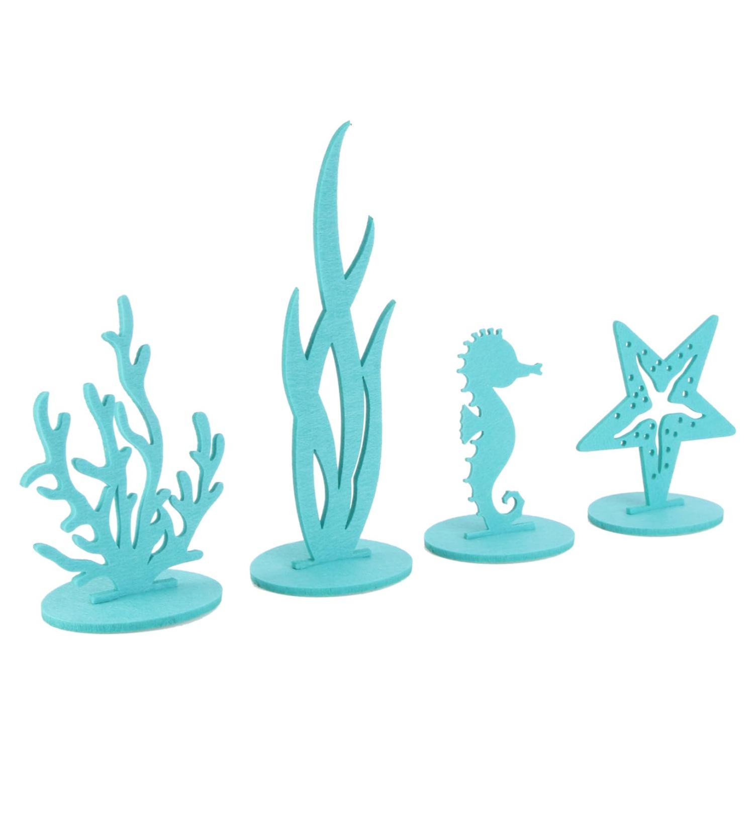 Unique Felt Ornaments Set for Home & Office Decor | Animal-Themed Car Accessories & Fish Tank Decorations - 26x10cm - Buy Online on GoSupps.com