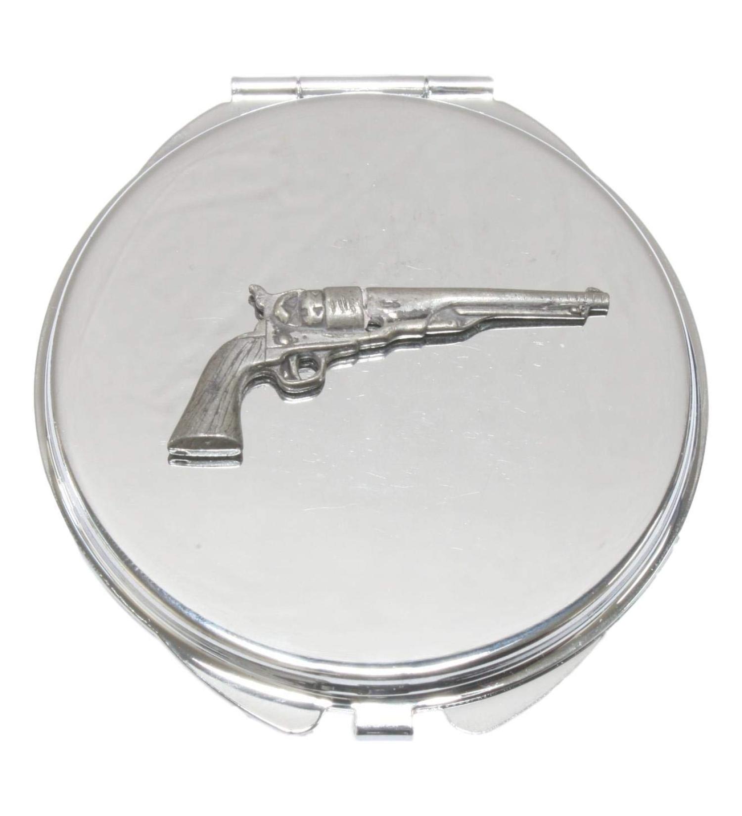 Old Pistol Compact Mirror Handbag Gift With Free Engraving 281 - Buy Online on GoSupps.com