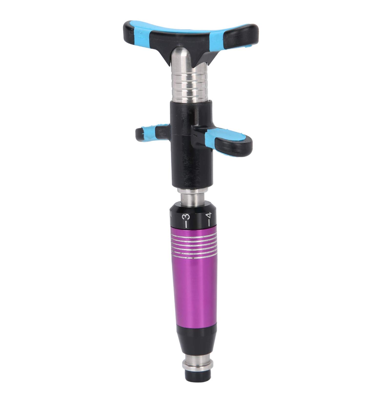 Manual Spine Correction Gun - Handheld Chiropractic Adjustment Tool | Stainless Steel Vertebral Setting Device for Pain Relief (Violet) - Buy Online on GoSupps.com