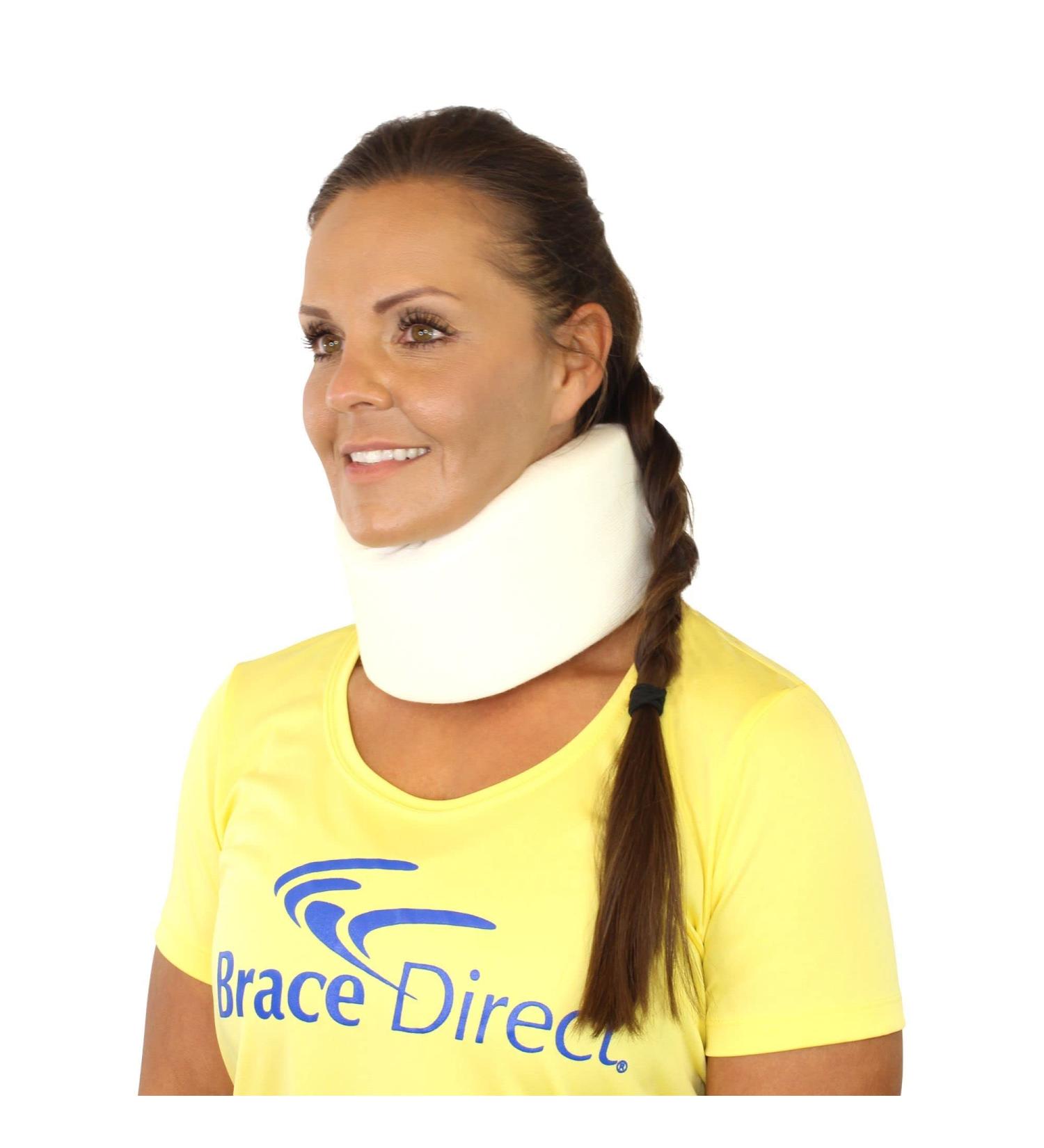 Brace Direct Foam Cervical Neck Collar - Spine Alignment & Pain Relief for Neck Injuries - International Shipping Available - Buy Online on GoSupps.com