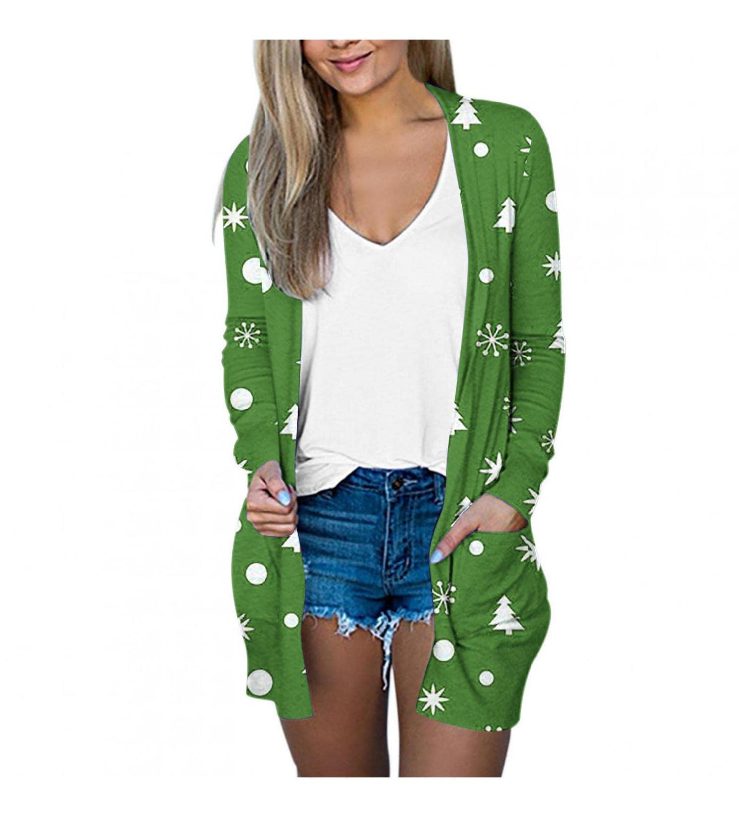 Yihaojia Christmas Cardigan for Women 2023 Ugly Christmas Cardigan for Women Ugly Christmas Cardigan Sweaters for Women Green#5 Small - Buy Online on GoSupps.com