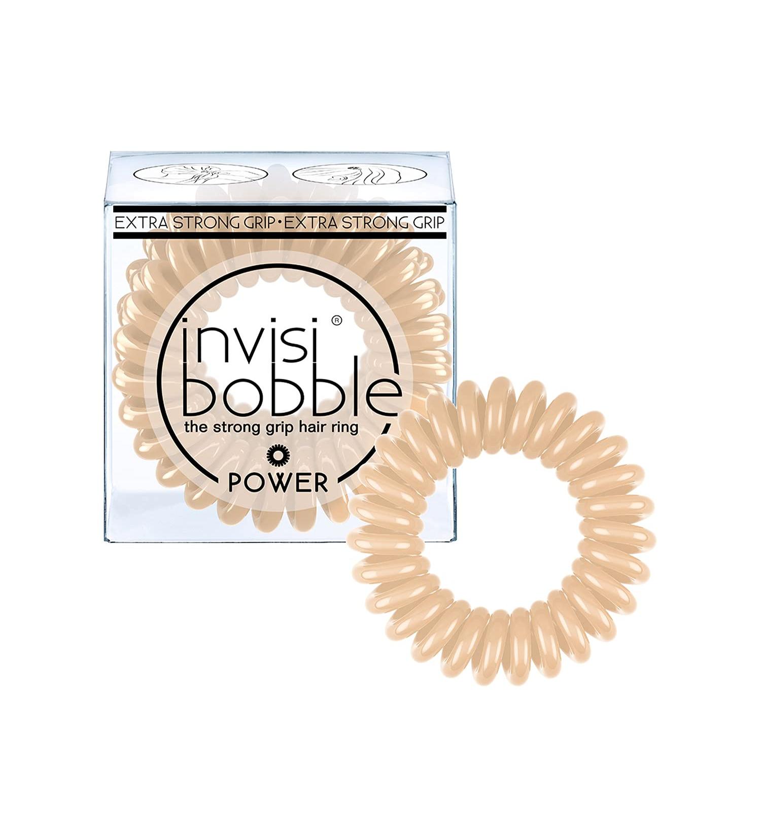 Invisibobble Power Hair Ring 3 Pack - Strong Grip, To Be Or Nude To Be - Buy Online on GoSupps.com