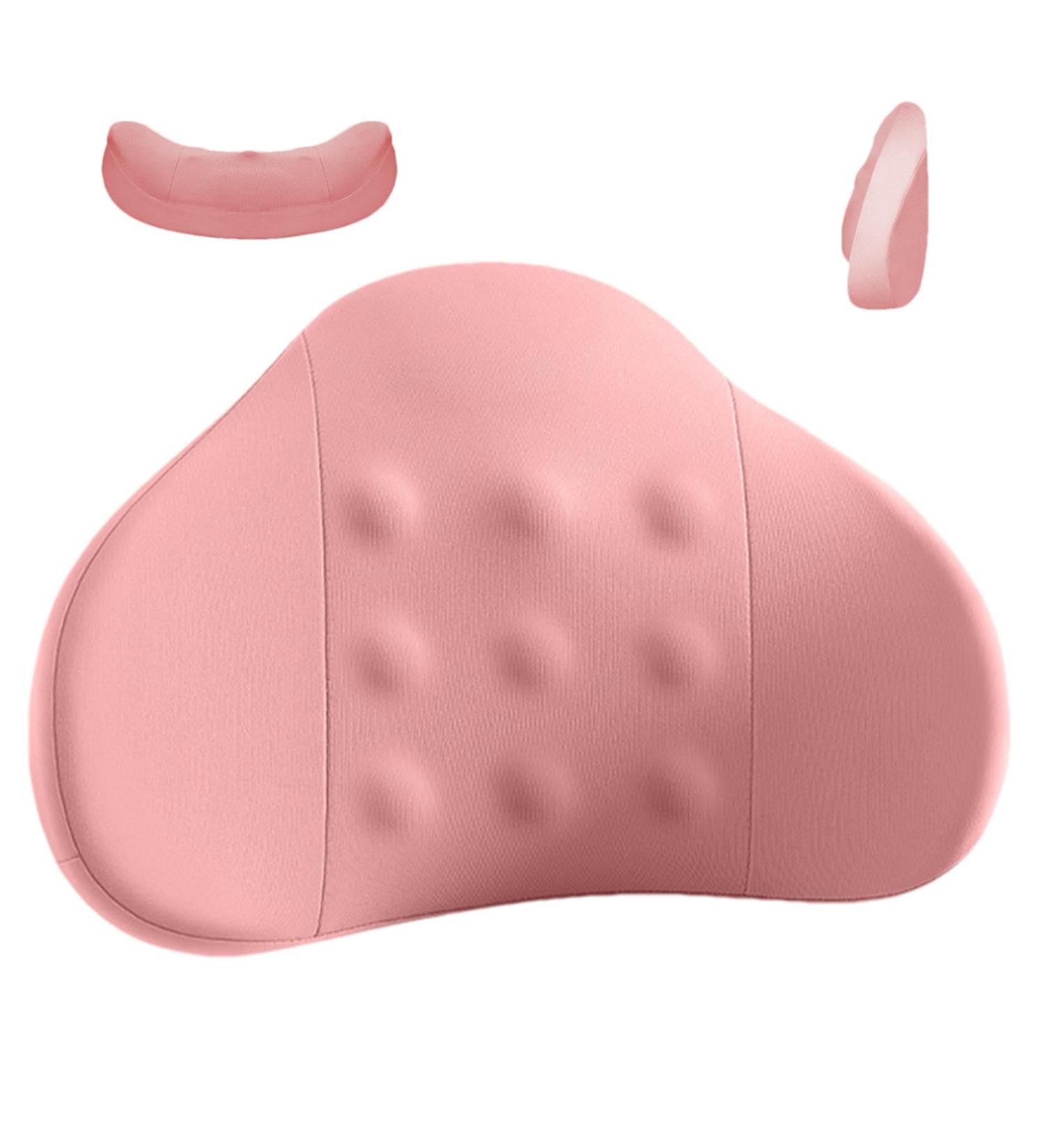 Car Lumbar Support - Lumbar Pillow for Driver | Soft Lumbar Pillow for Lower Back Discomfort Relief Car Back Cushion for Driving Ergonomic Lumbar Support for Car Pink - Buy Online on GoSupps.com