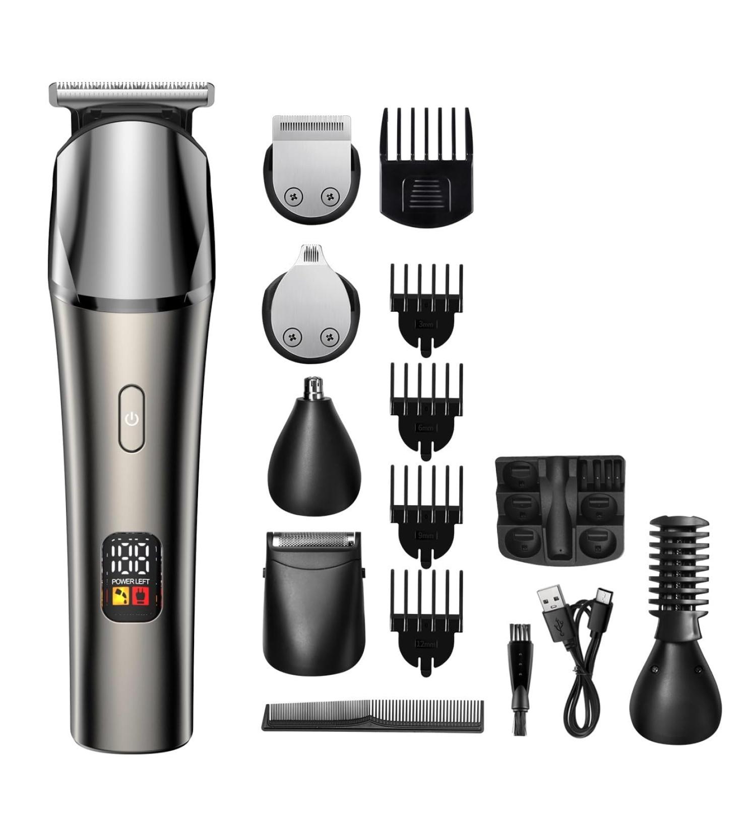 Buy 11 in 1 Waterproof Hair Clippers for Men - Multi-Purpose Grooming Kit with Precision Blades | International Shipping - Buy Online on GoSupps.com