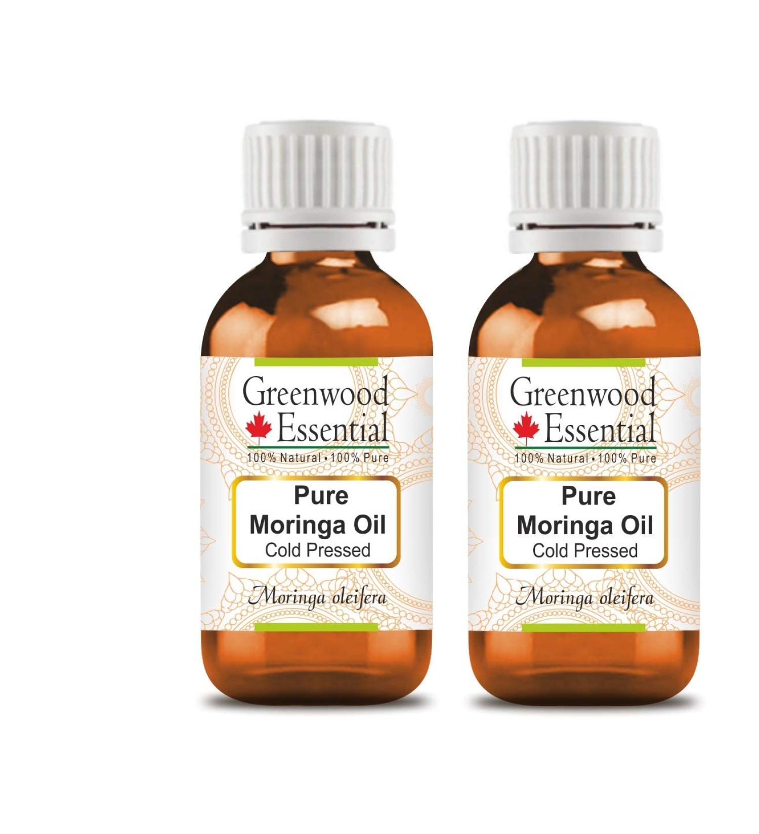 Greenwood Essential Huile de Moringa pure naturelle (Moringa oleifera) press e froid 100 ml x 2 (6 76 oz) - Buy Online on GoSupps.com