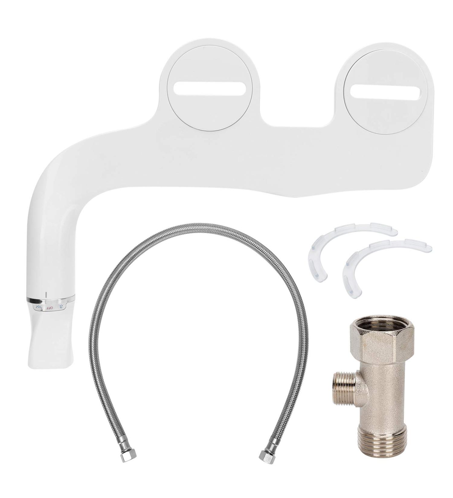 Toilet Bidet Seat Attachment - G1/2 Double Nozzle Non-Electric Water Spray for Ultimate Cleanliness - Shop Internationally - Buy Online on GoSupps.com