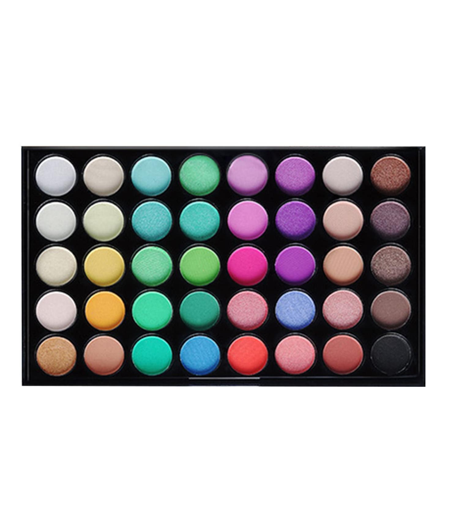 40 Colors Eyeshadow Matte and Glitter Eye Shadow Palette Watercolor Pigment Cosmetic Makeup Set Suitable for Birthdays or Various Holidays(#2) - Buy Online on GoSupps.com
