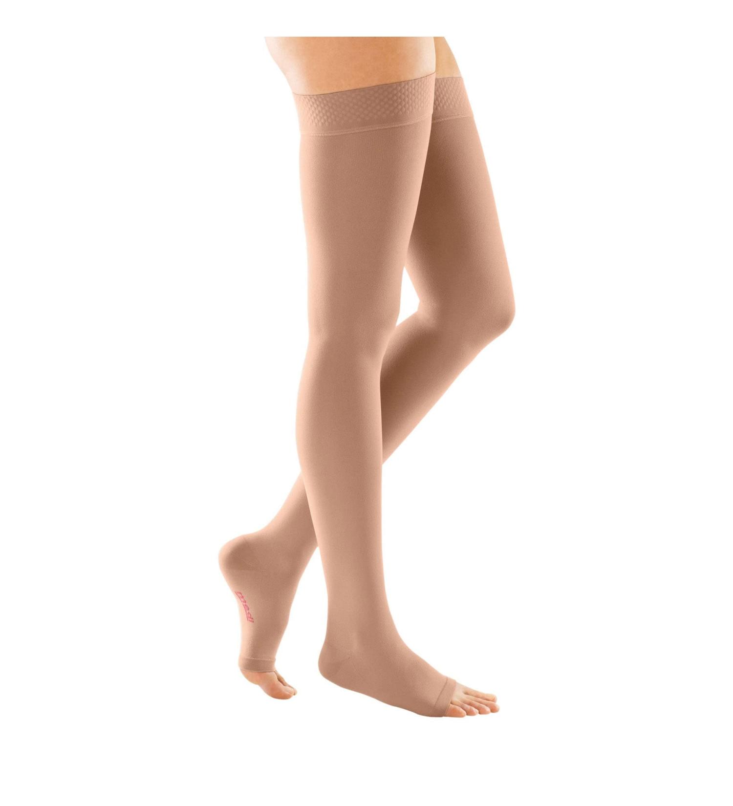 Mediven Forte 30-40mmHg Petite Thigh High OT w/Silicone Band : Beige Size III by Mediven
