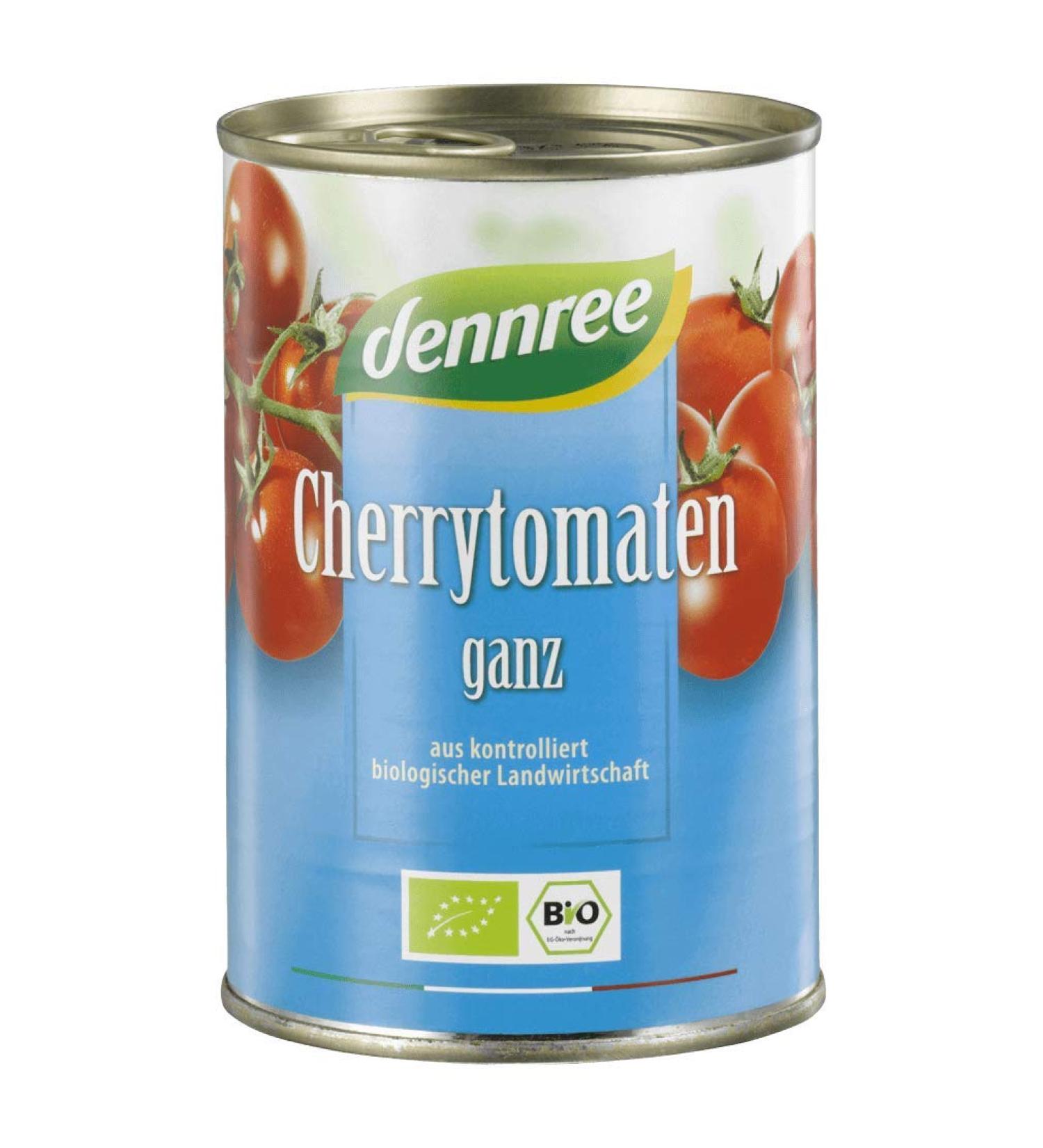 dennree dennree Whole organic cherry tomatoes (1 x 400 g).
