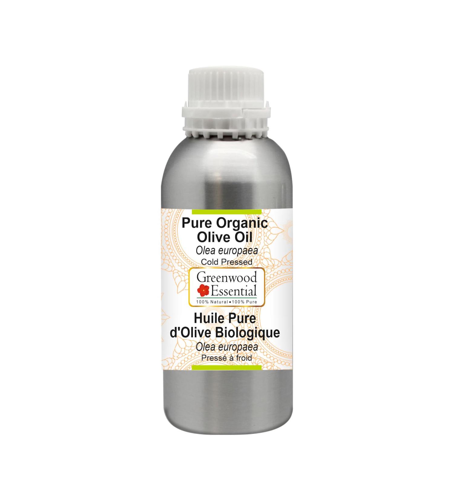 Greenwood Essential Huile d'olive pure (Olea Europaea) 100 % naturelle de qualit th rapeutique press e froid pour soins personnels 1250 ml - Buy Online on GoSupps.com