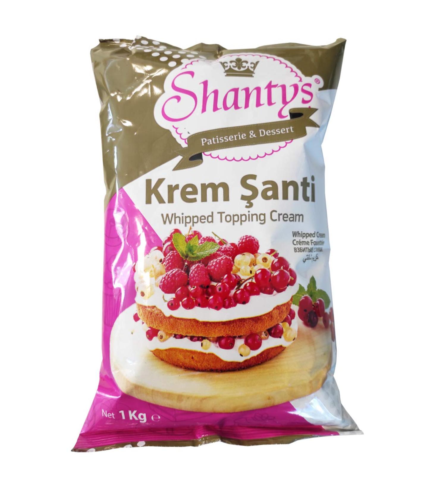 Creme Santi Mix - 1 Kg - Cold Cream Powder (Kremsanti - Cream Alternative) Shantys Patisserie & Dessert