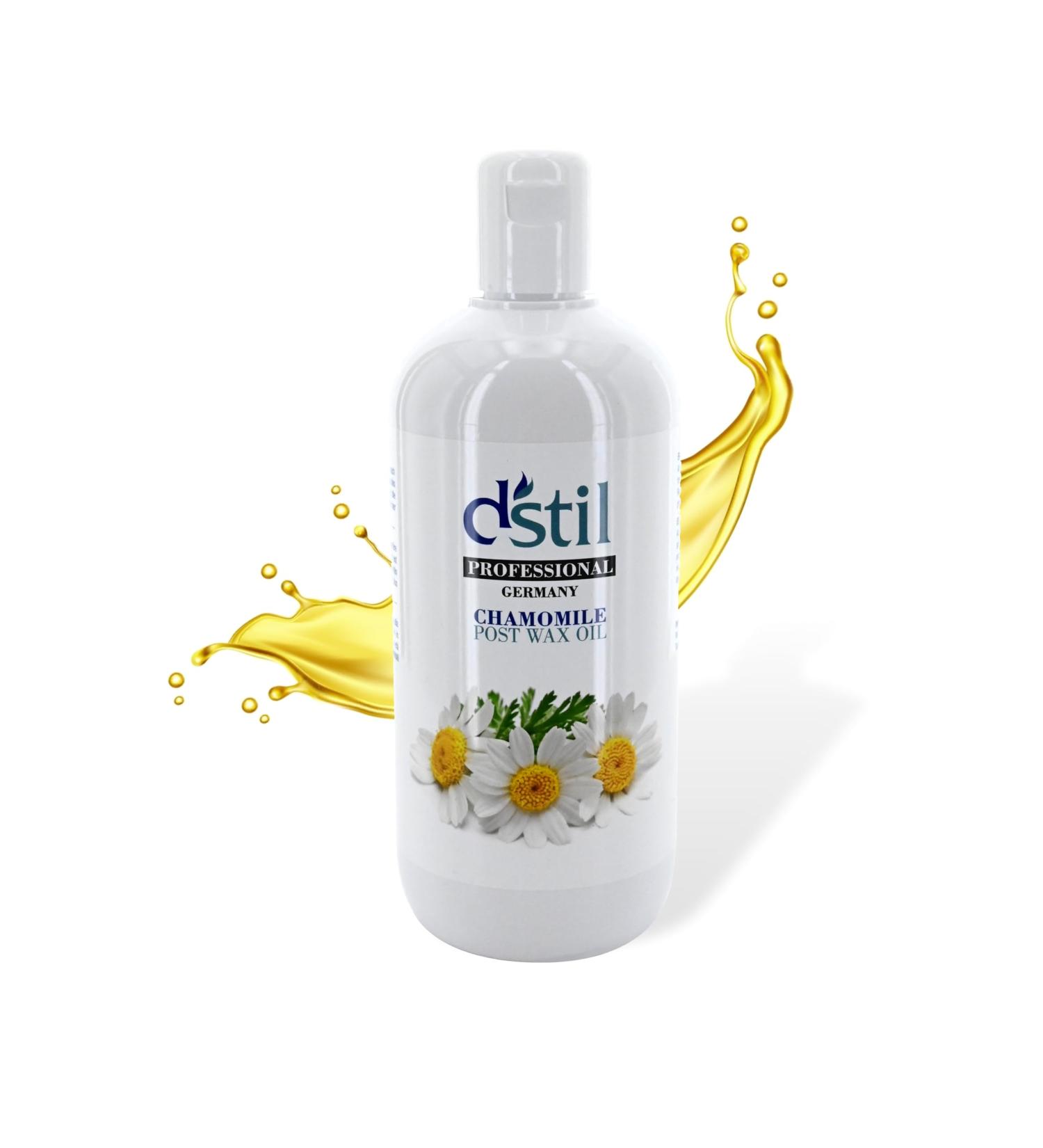 Dstil Chamomile Oil 500ml Post-Depilatory Care Oil Removes Wax Residue Body Care Waxing Hair Removal - Buy Online on GoSupps.com
