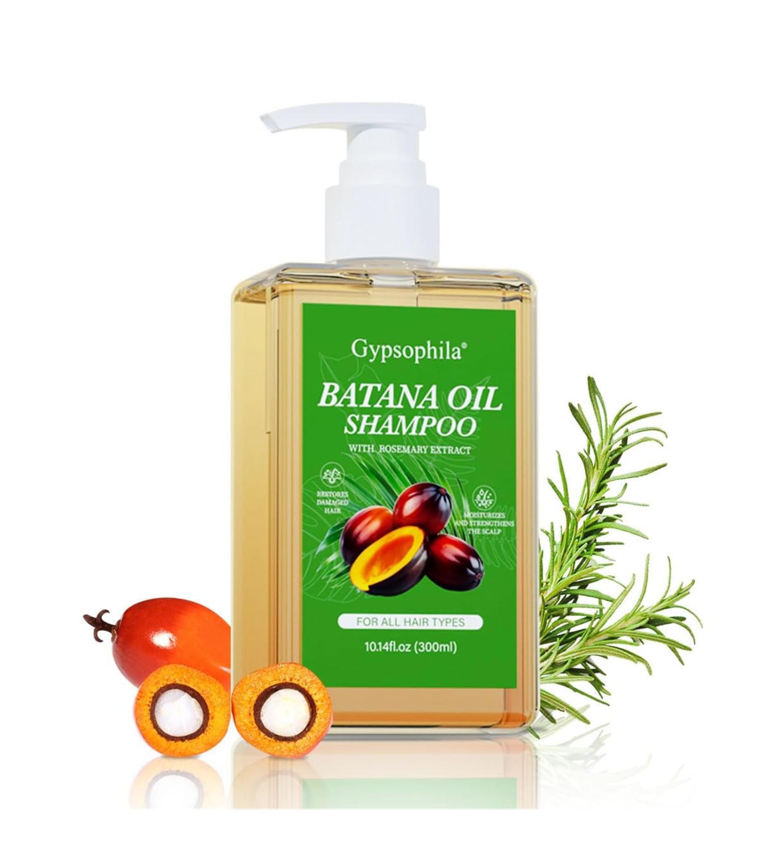 Shampooing l'huile de Batana avec extrait de romarin - Formule pour la croissance des cheveux et contre la chute des cheveux hydratation en profondeur renforce les racines (1PCS) - Buy Online on GoSupps.com