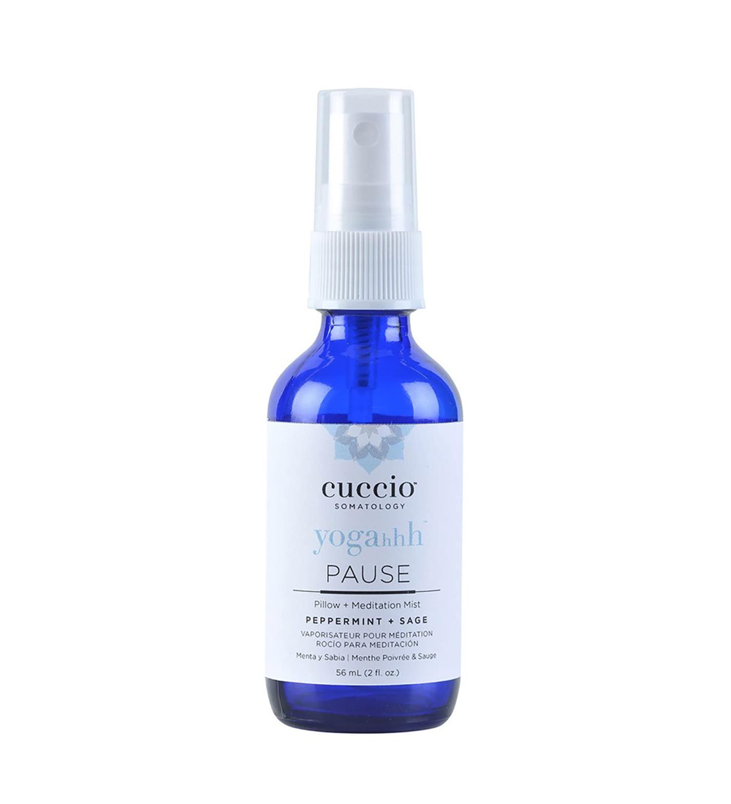 Cuccio Somatology Yogahhh Pause Meditation Mist - Helps Calm the Senses - Used as Pillow Spray - Infused with Natural Oils - Cruelty and Paraben Free - Reusable Glass Bottle - Travel Friendly - 56 ml - Buy Online on GoSupps.com