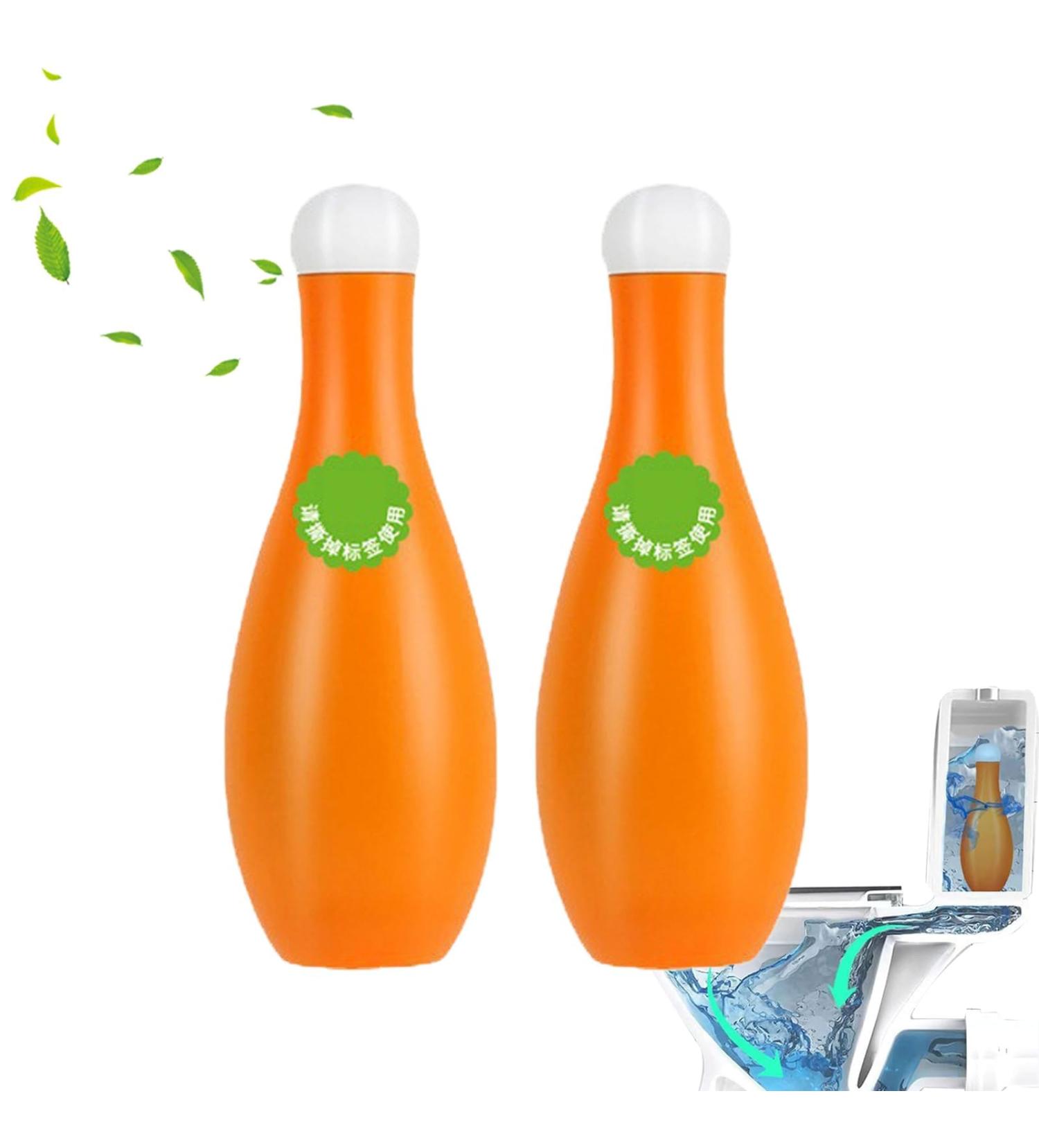 Drop In Tank Toilet Bowl Cleaner Bubble Bottle Cleaner Automatic Long-Lasting Toilet Bowl Cleaner in Bottle Toilet Fresheners Deodorizing & Descaling For Bathrooms Toilets (Orange) - Buy Online on GoSupps.com