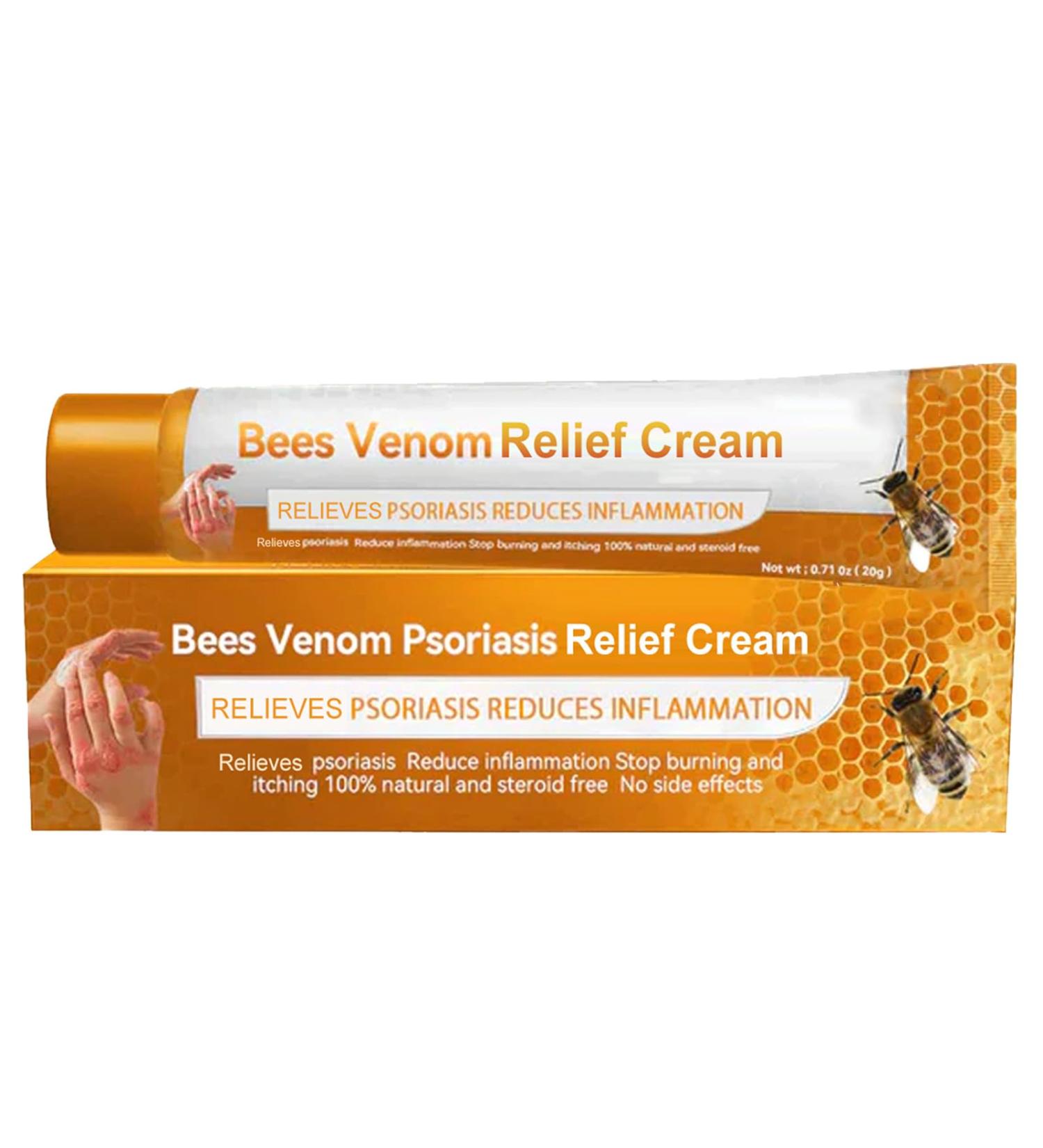 KOAHDE Psoriasis Professional Treatment Cream Bee Venom Psoriasis Treatment Cream Bee Venom Professional Treatment Cream Bee Venom Treatment Cream Bee Venom Topical Cream Bee Psoriasis Repair Cream - Buy Online on GoSupps.com