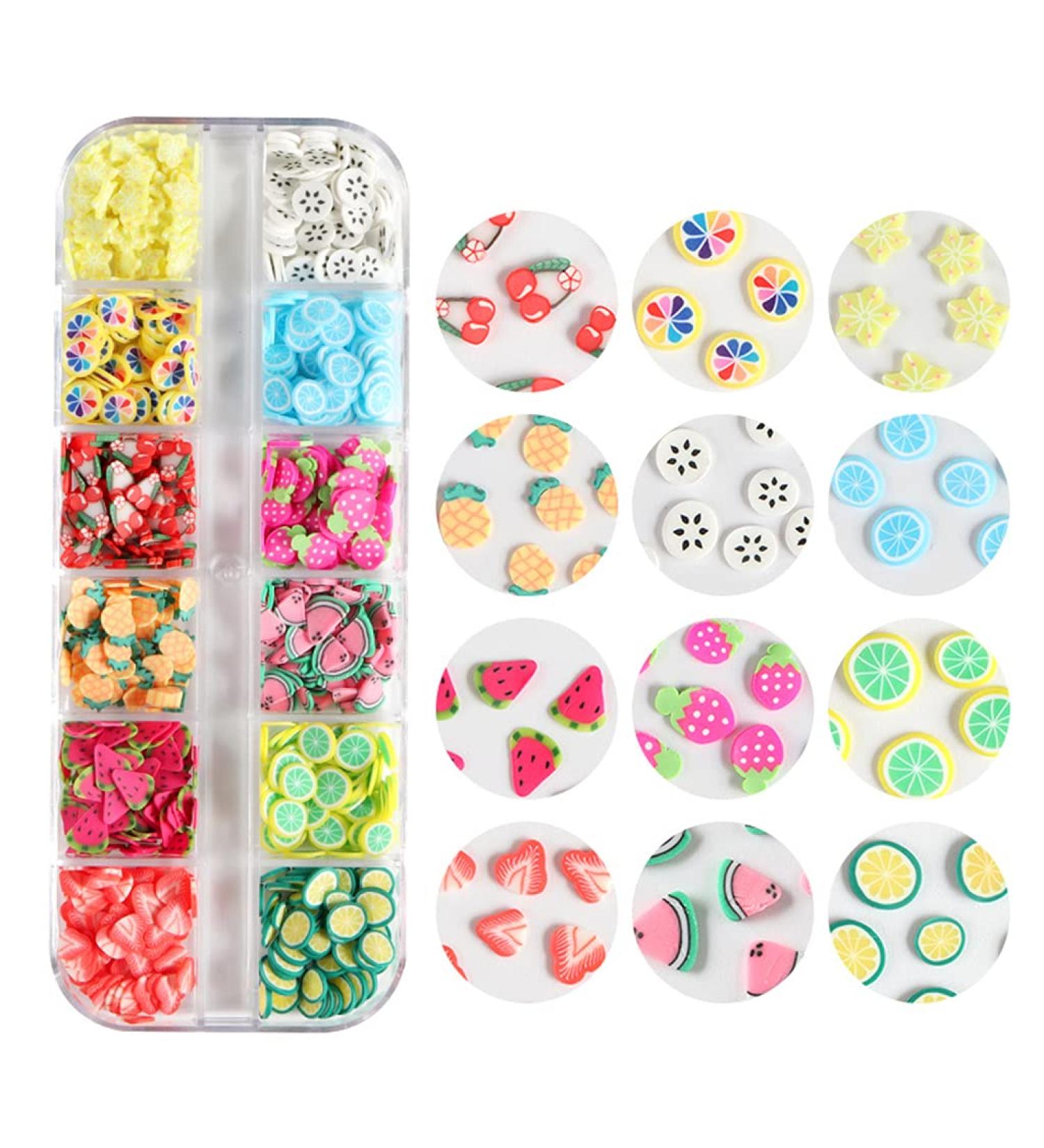 MISHITI Fruit Soft Polymer Clay Slices - UV Epoxy Resin Mold Filler & Nail Art Decoration | International Shipping - Buy Online on GoSupps.com