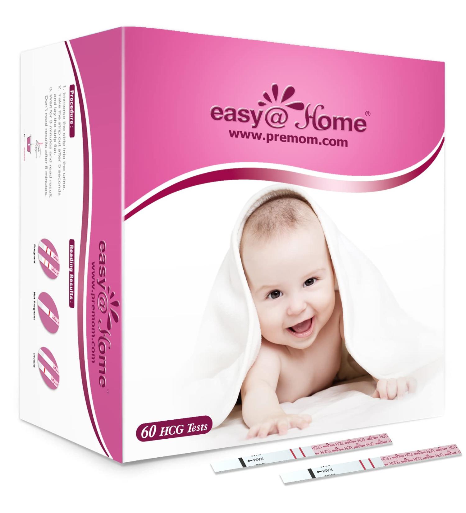 EasyHome 60 Pregnancy Tests - FSA Eligible - Bulk Pack of 60 Tests - Buy Online on GoSupps.com