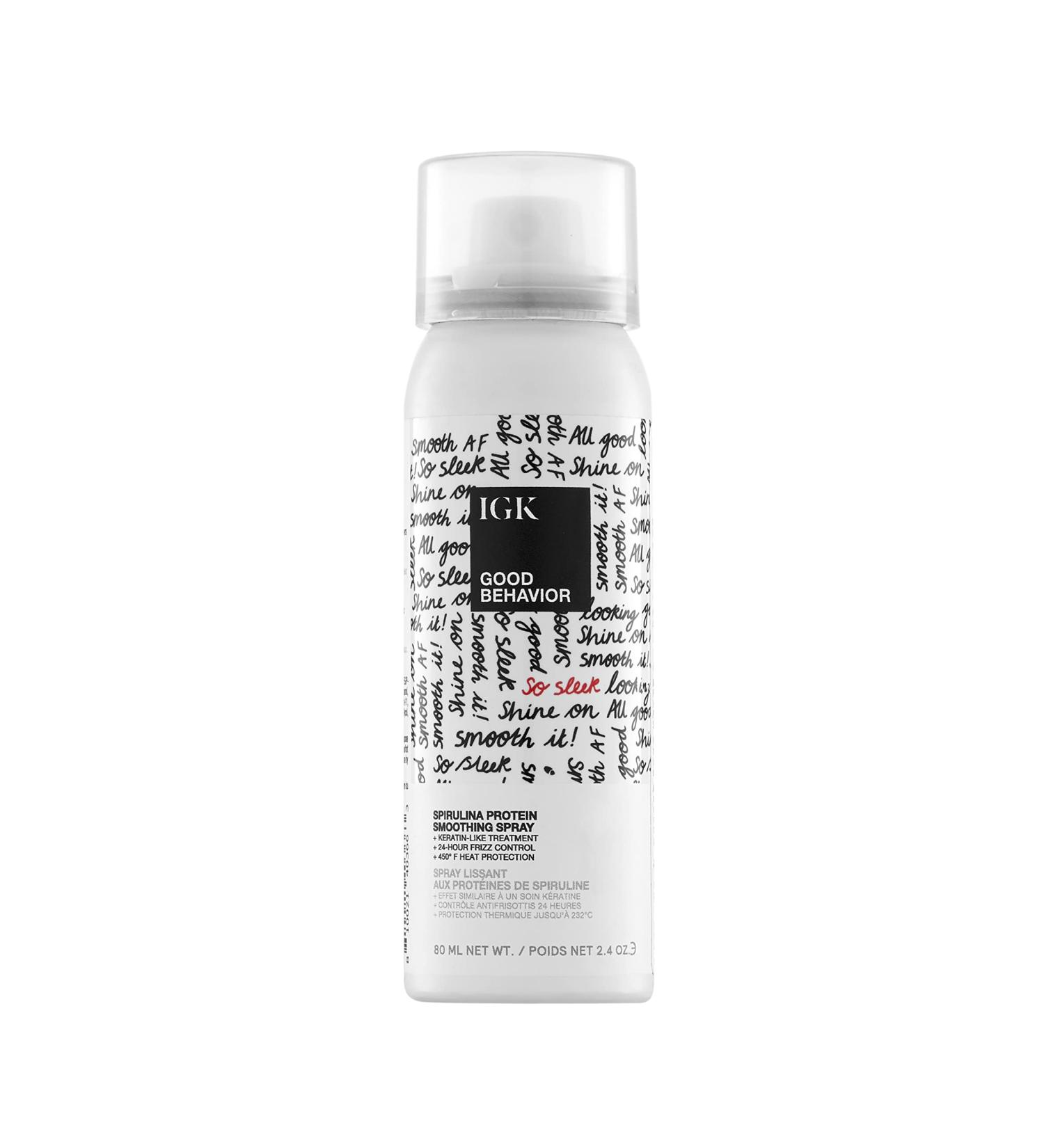 IGK GOOD BEHAVIOR Spirulina Protein Smoothing Spray 2.4oz - Hair Treatment - Buy Online on GoSupps.com