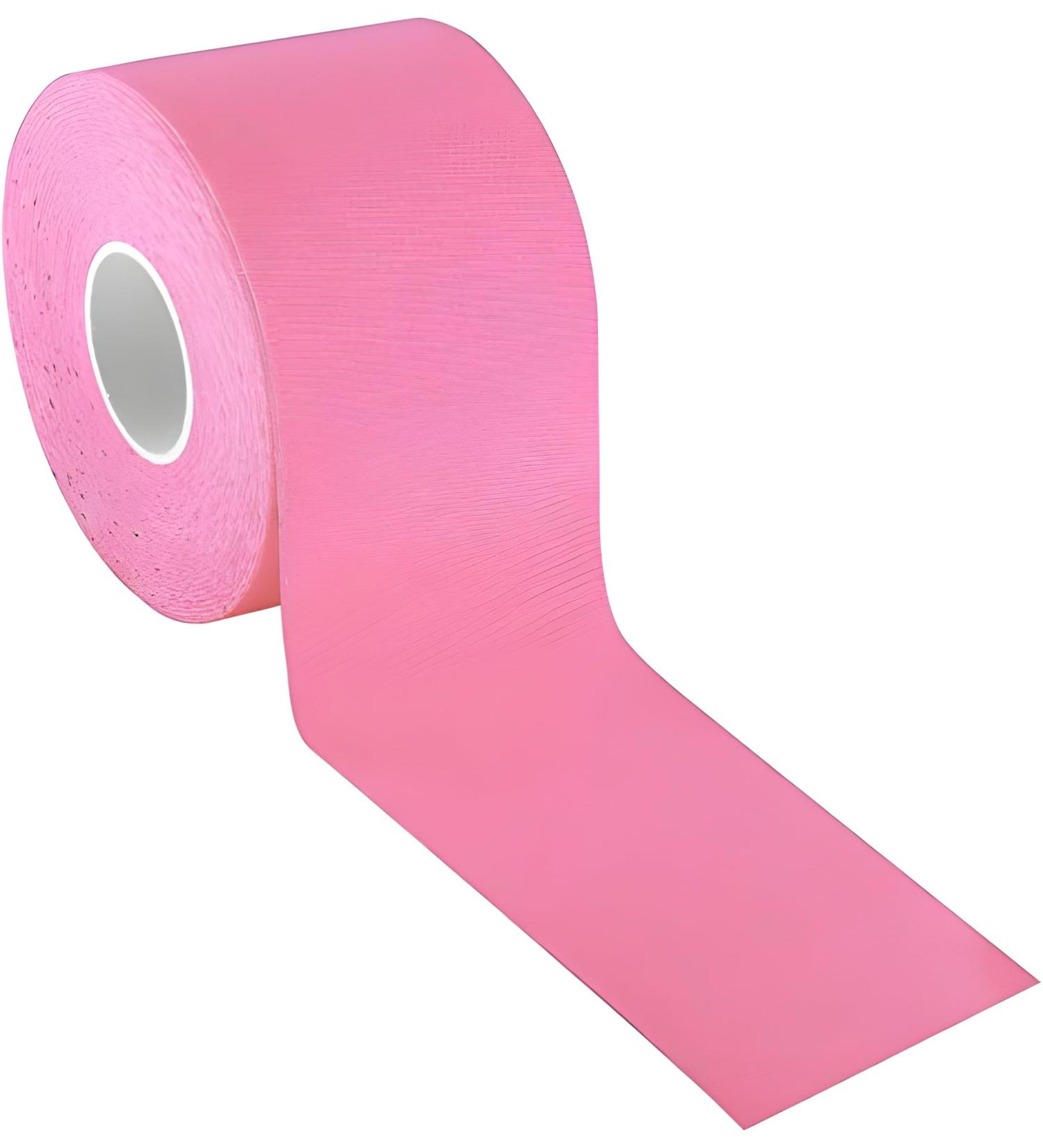 Uncut Kinesiology Tape Original Cotton Elastic Premium Athletic Tape Latex Free (Pink)
