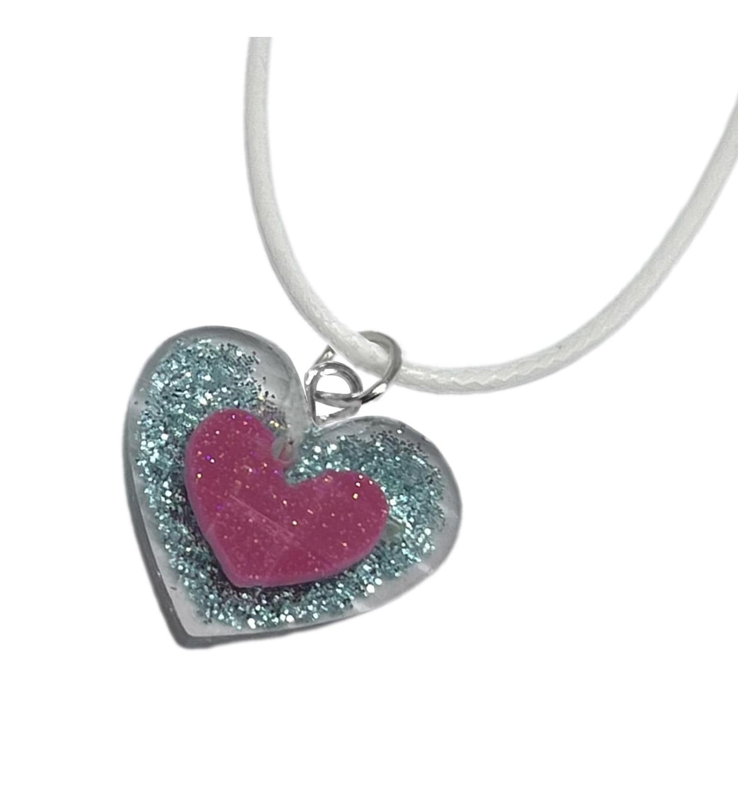 KUAIYIJU Cute Heart Pendant Necklace | Sky Blue Hip Hop Choker Fashion Jewelry for Women - Buy Online on GoSupps.com