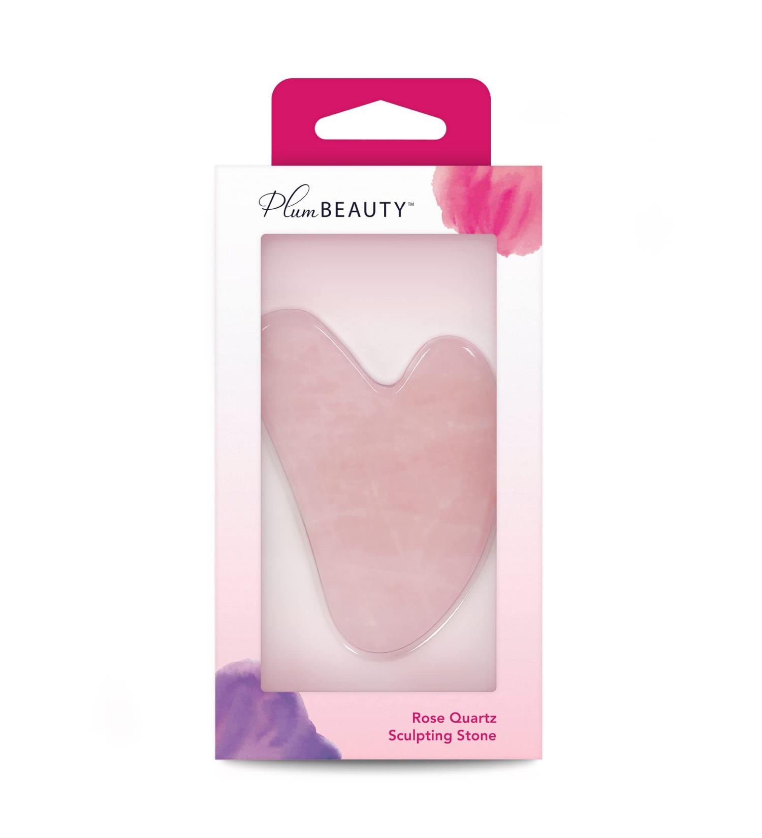 Plum Beauty Rose Quartz Sculpting Gua Sha Stone - Buy Online on GoSupps.com