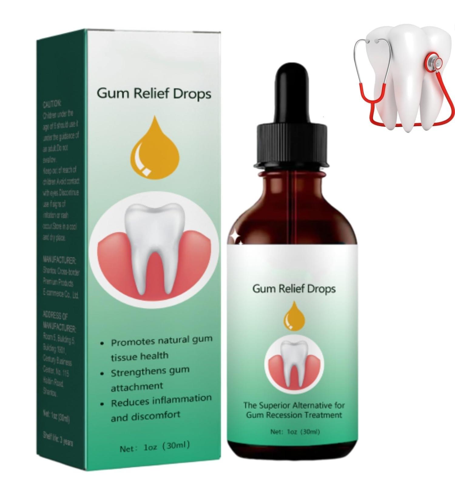 GUM Regrowth Drops 30ml - Gel for Gum Regeneration & Oral Care | Repair Back Gums & Renew Gums - Buy Online on GoSupps.com