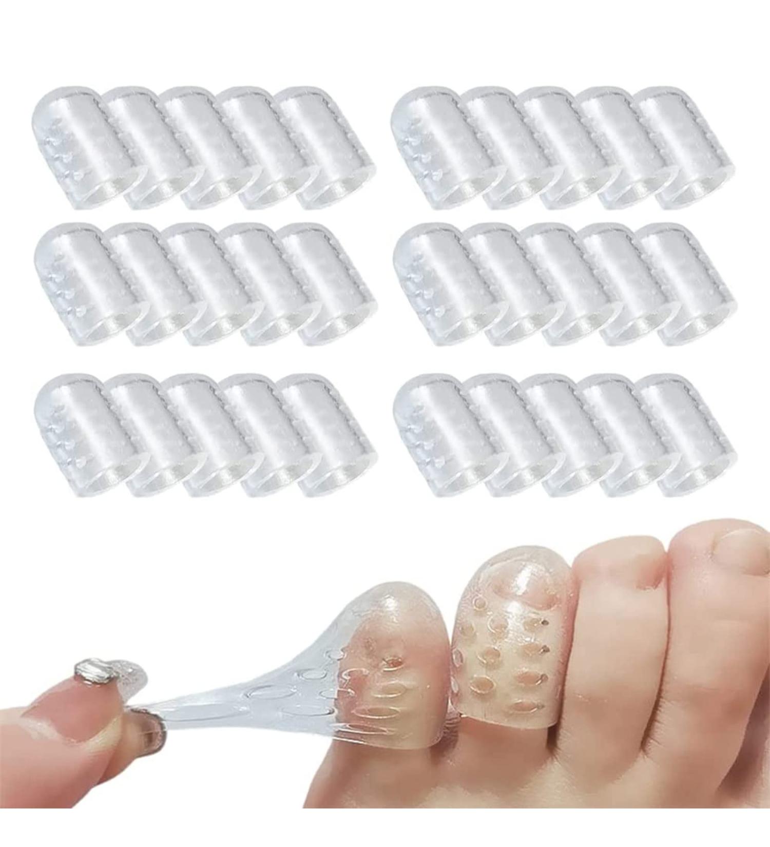 Silicone Toe Protectors for Women - 30 Pcs Gel Toe Caps for Corns, Blisters, Ingrown Toenails - Buy Online on GoSupps.com
