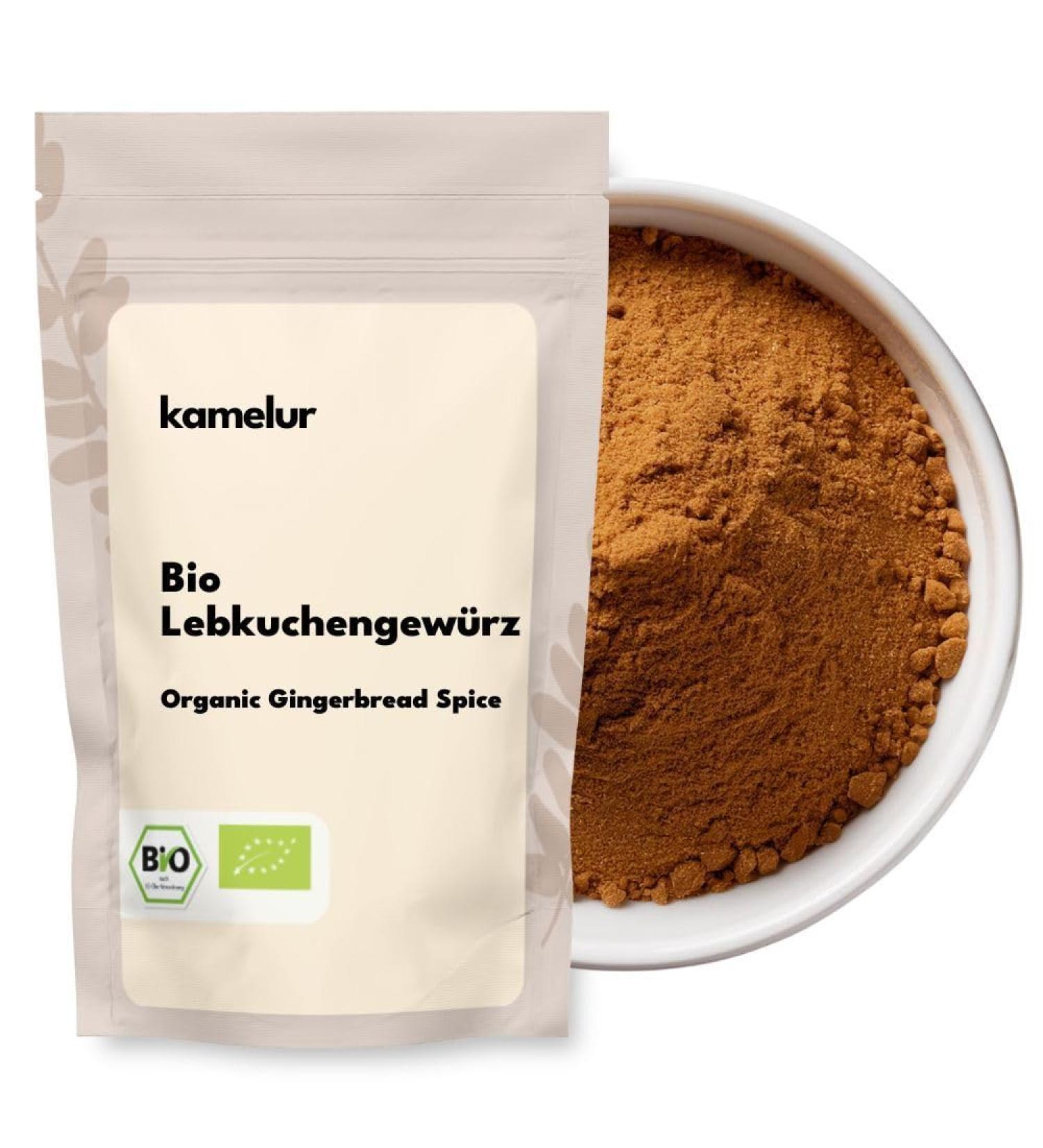  Kamelur Kamelur 250g Organic Gingerbread Spice Mix - Aromatic spice blend for winter enjoyment additive-free - Ideal for gingerbread - Packaged in biodegradable packaging - Buy Online on GoSupps.com