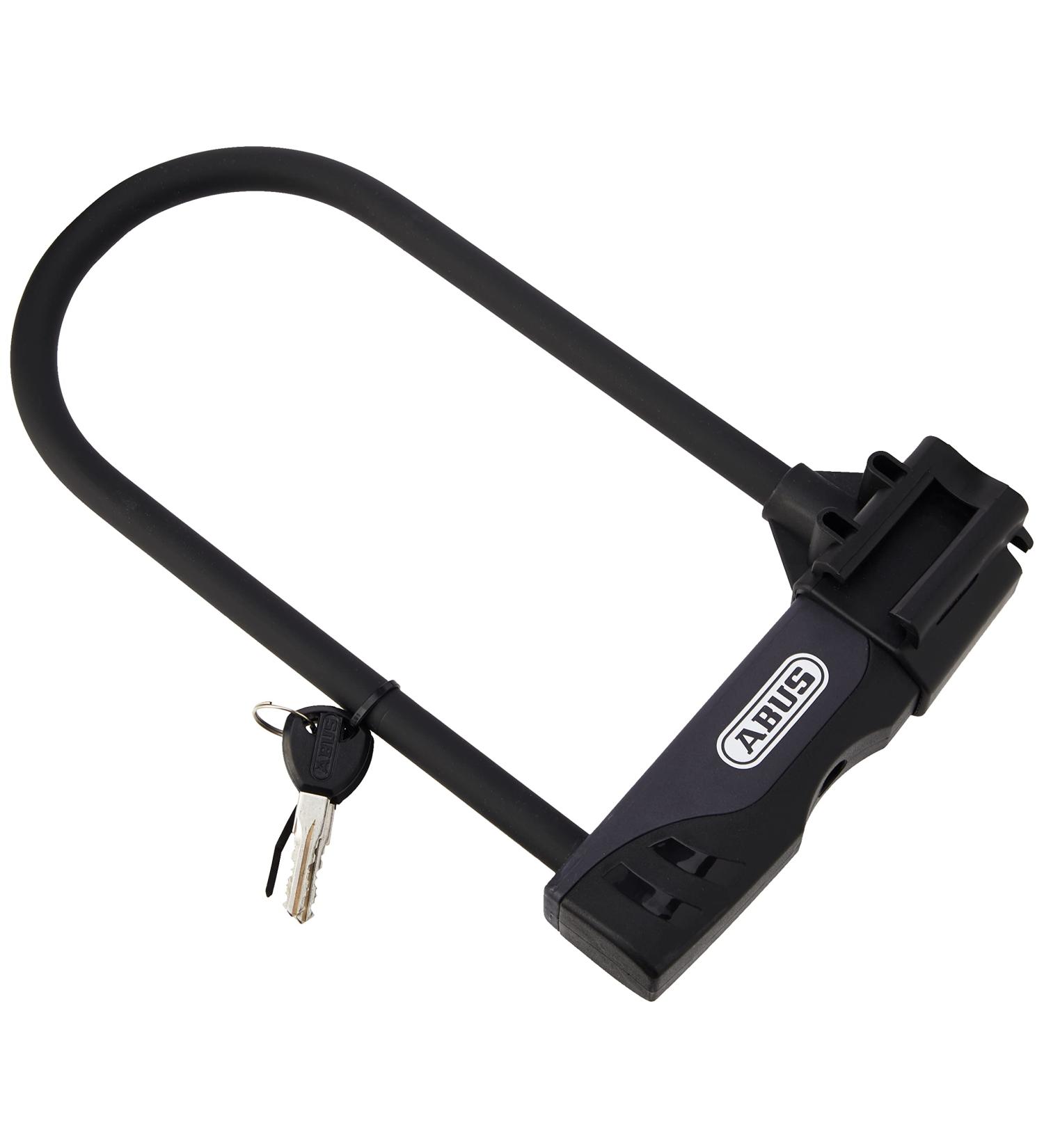 ABUS U-lock Facilo 32 + USH32 Bracket - Secure Bicycle Lock with Double Locking - ABUS Security Level 7 - 30 cm Black | International Shipping - Buy Online on GoSupps.com