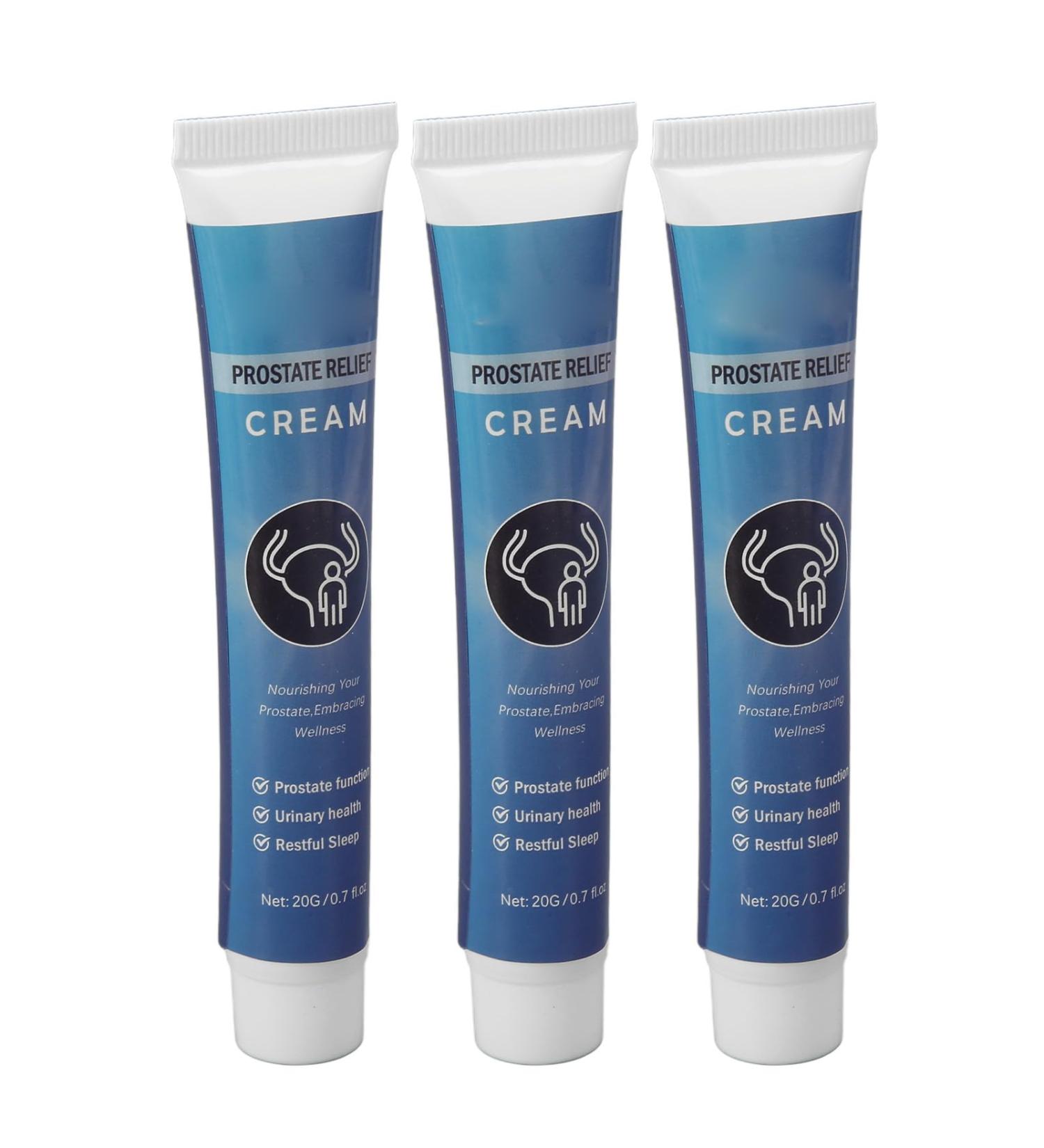 Prostate Health Cream - 3x20g Nutritional Supplements for Men | Soothing Absorbing Paste - Buy Online on GoSupps.com