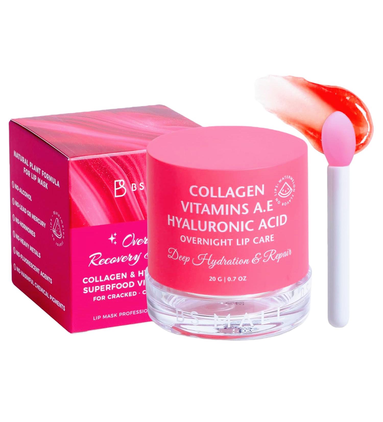 BS-MALL Luxurious Watermelon lip balm butter - hydrating overnight lip mask Care & chapstick for Soft Kissable lips 20g - Buy Online on GoSupps.com